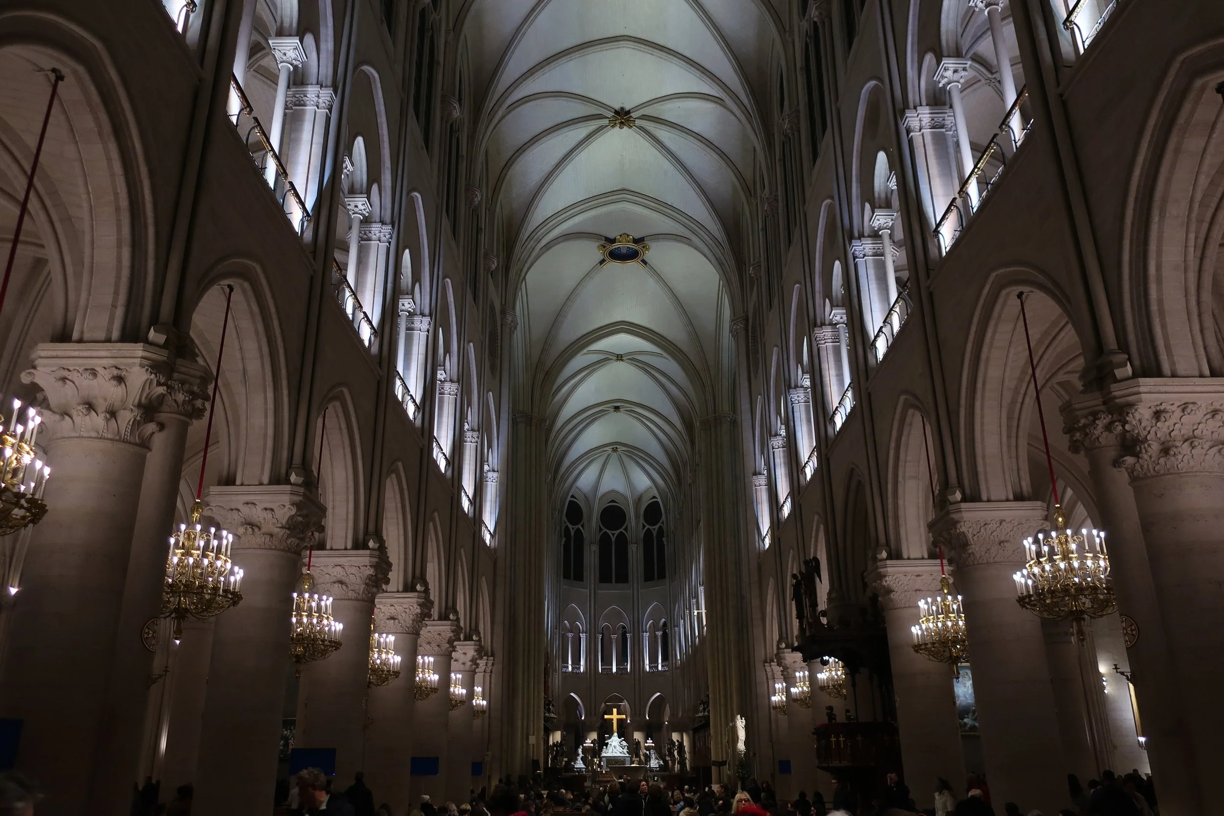  Paris--Spring 2025--Notre Dame, The Nave 