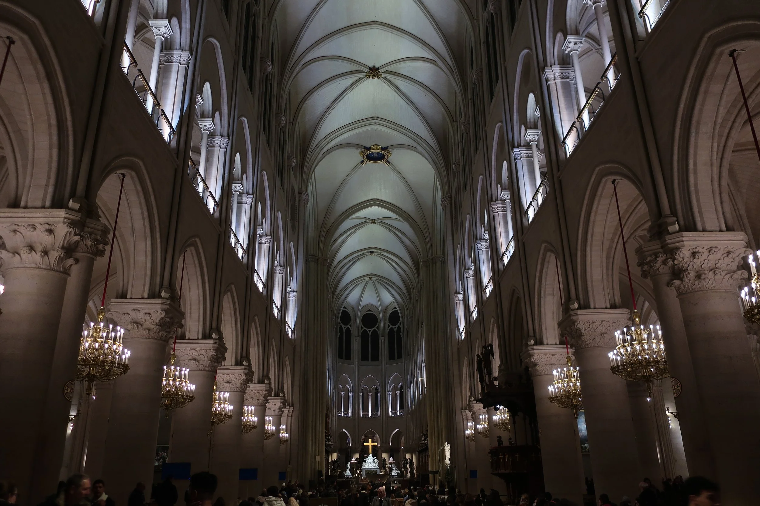  Paris--Spring 2025--Notre Dame, The Nave  