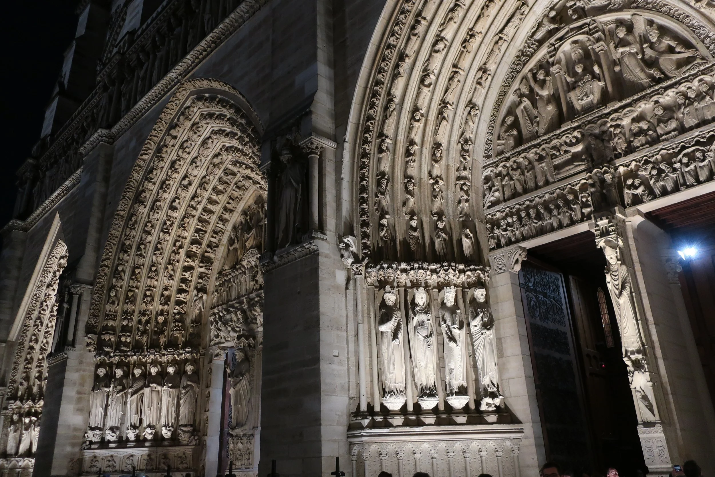  Paris--Spring 2025--Notre Dame, Entrances 