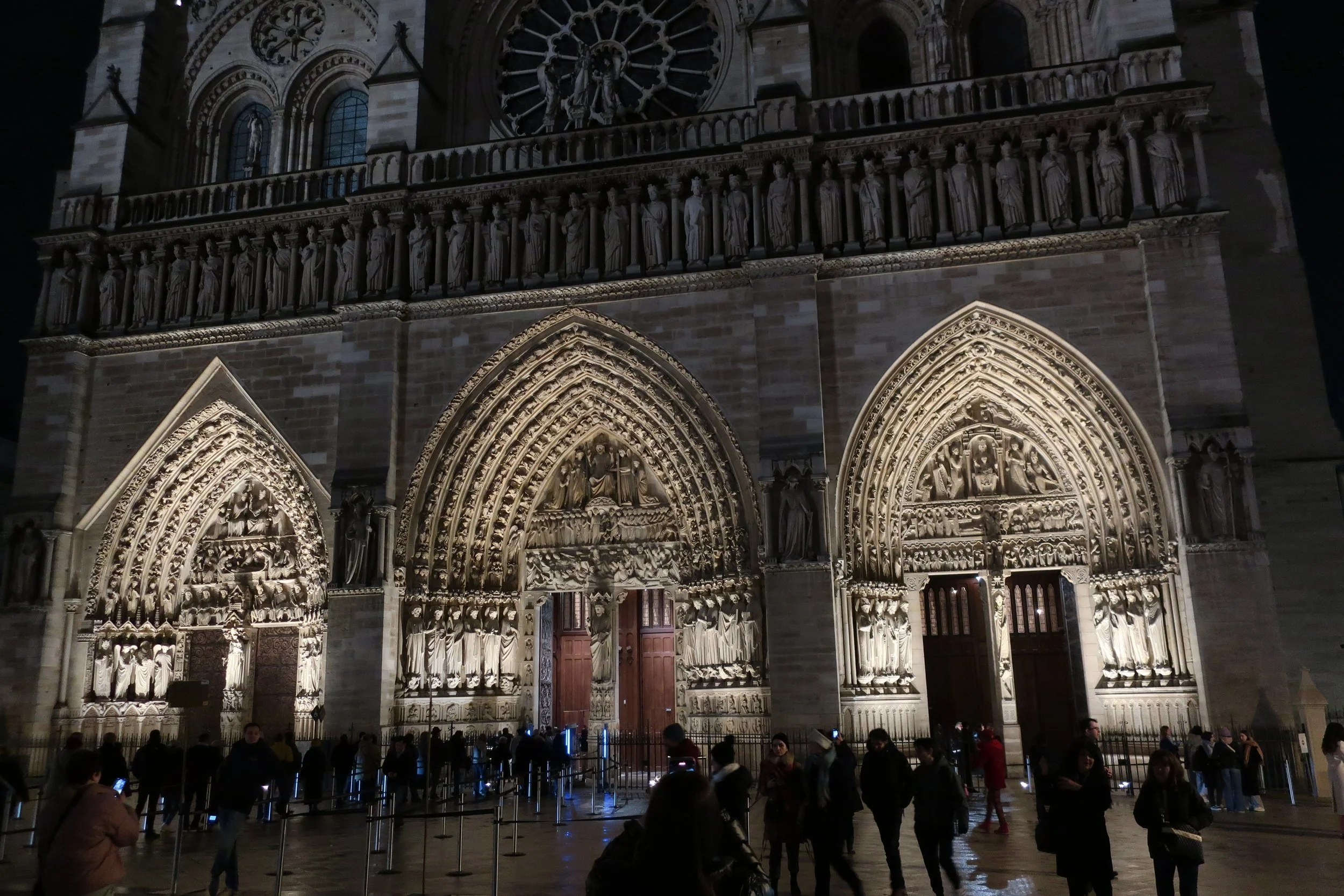  Paris--Spring 2025--Notre Dame, Entrances 