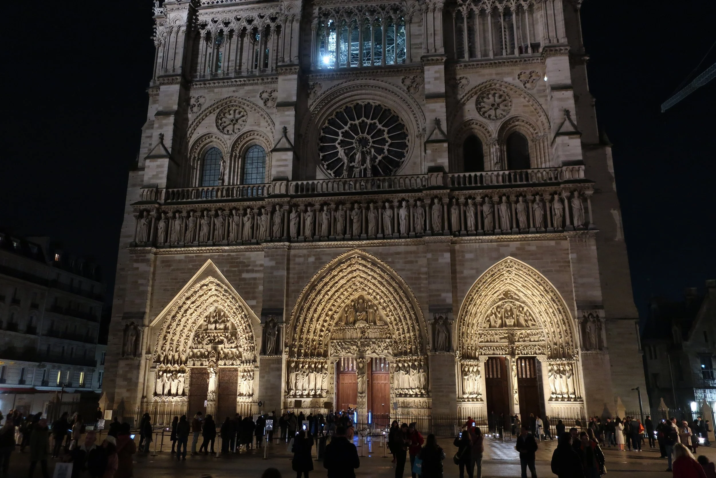  Paris--Spring 2025--Notre Dame, Front elevation 
