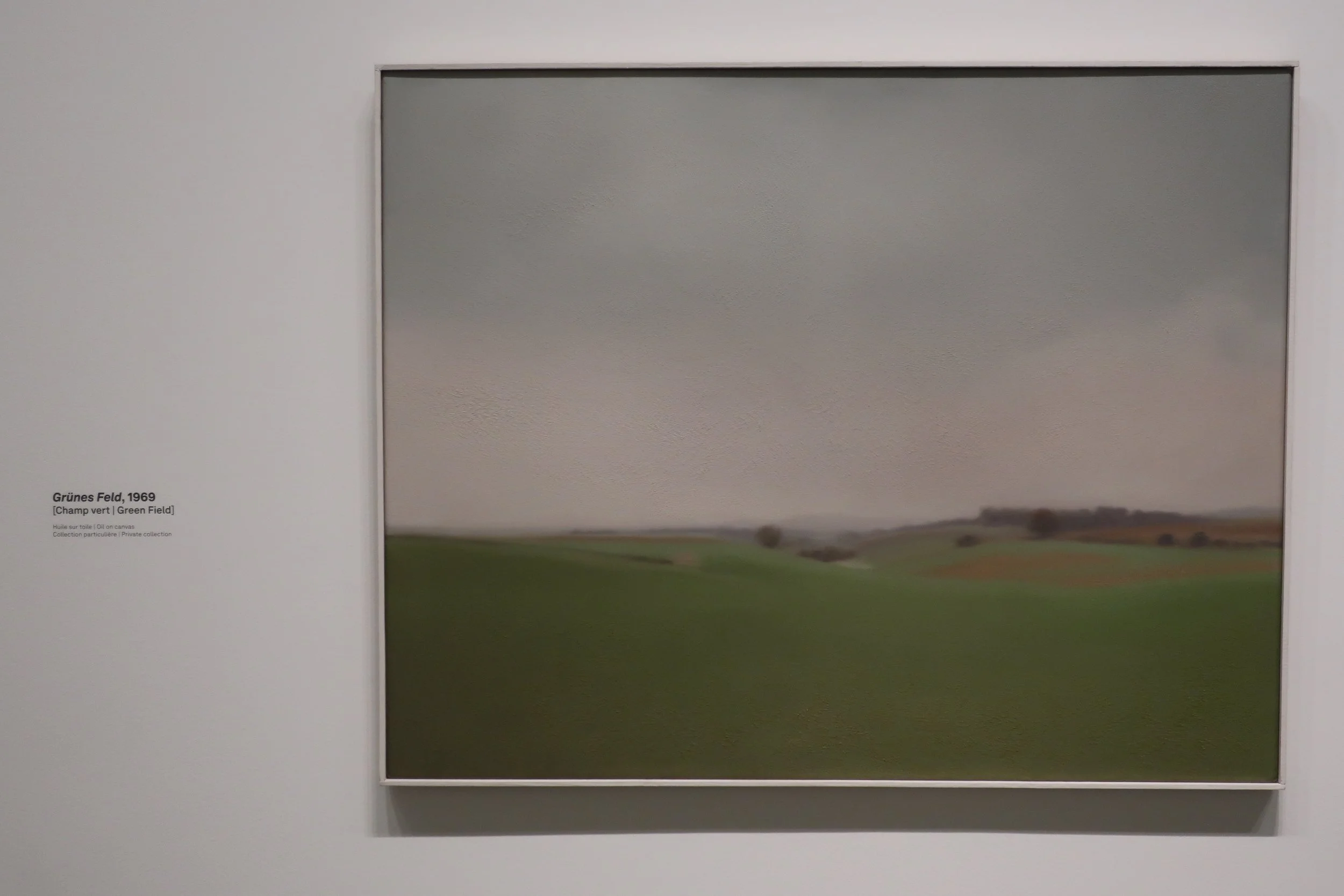  France 2026--Paris--Louis Vuitton Fondation--Gerhard Richter Retrospective--Paintings--He was known for painting from photos and illustrations and often making blurry paintings.  Check focus by looking at the Titles in the photo. 