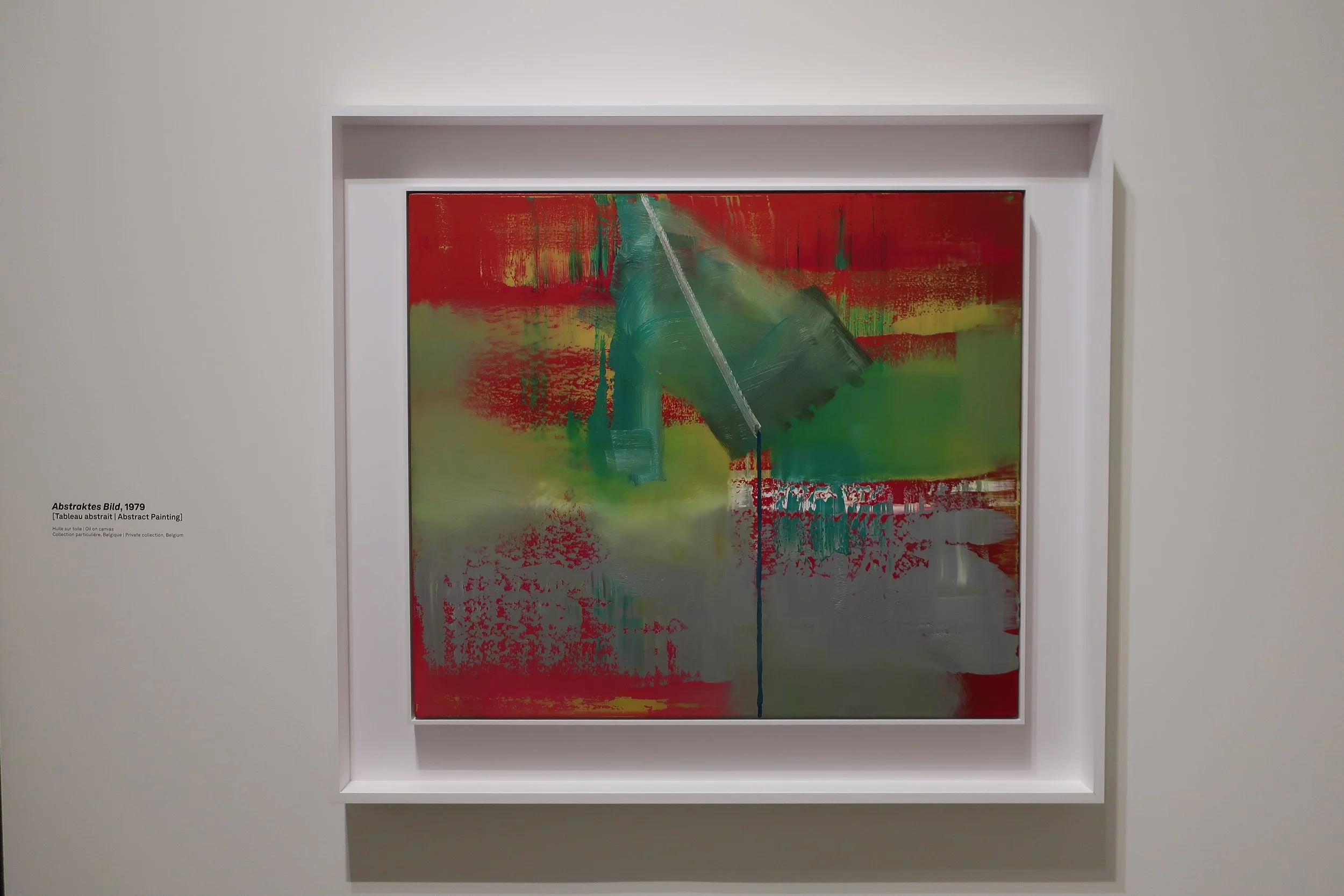  France 2026--Paris--Louis Vuitton Fondation--Gerhard Richter Retrospective--Paintings--He was known for painting from photos and illustrations and often making blurry paintings.  Then he moved into abstract painting 