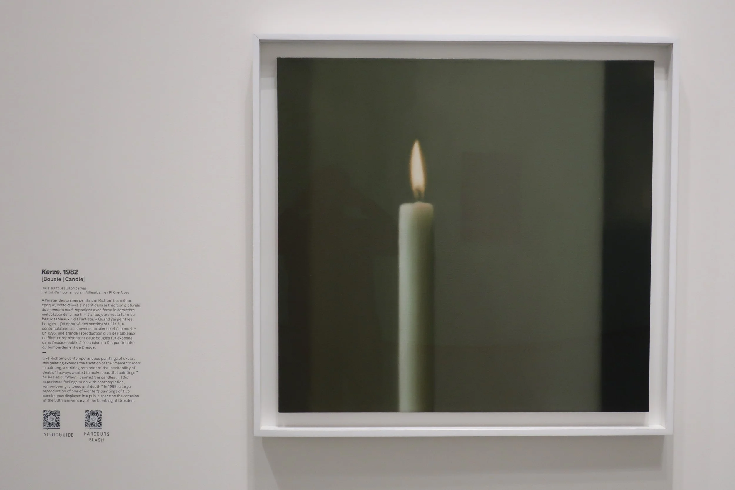  France 2026--Paris--Louis Vuitton Fondation--Gerhard Richter Retrospective--Paintings--He was known for painting from photos and illustrations and often making blurry paintings.  Check focus by looking at the Titles in the photo 