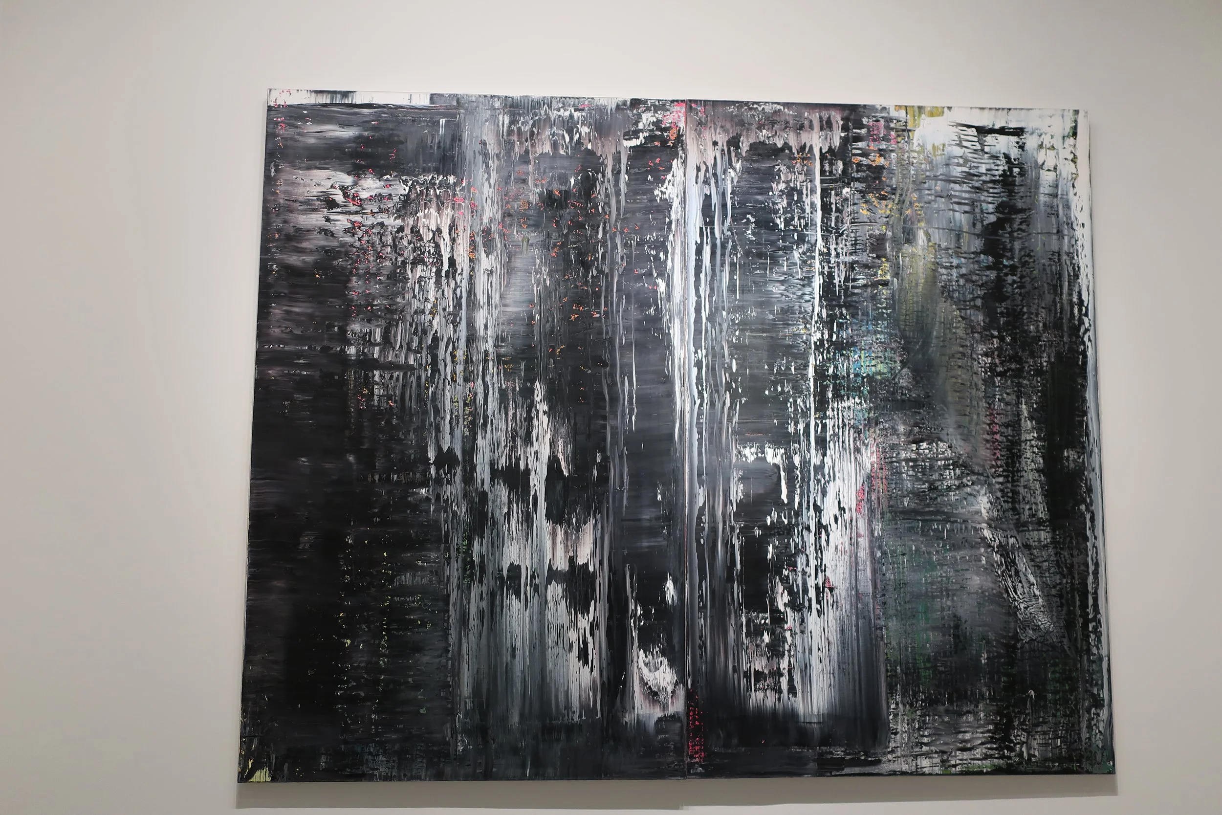  France 2026--Paris--Louis Vuitton Fondation--Gerhard Richter Retrospective--Paintings--He was known for painting from photos and illustrations and often making blurry paintings. Abstract style 