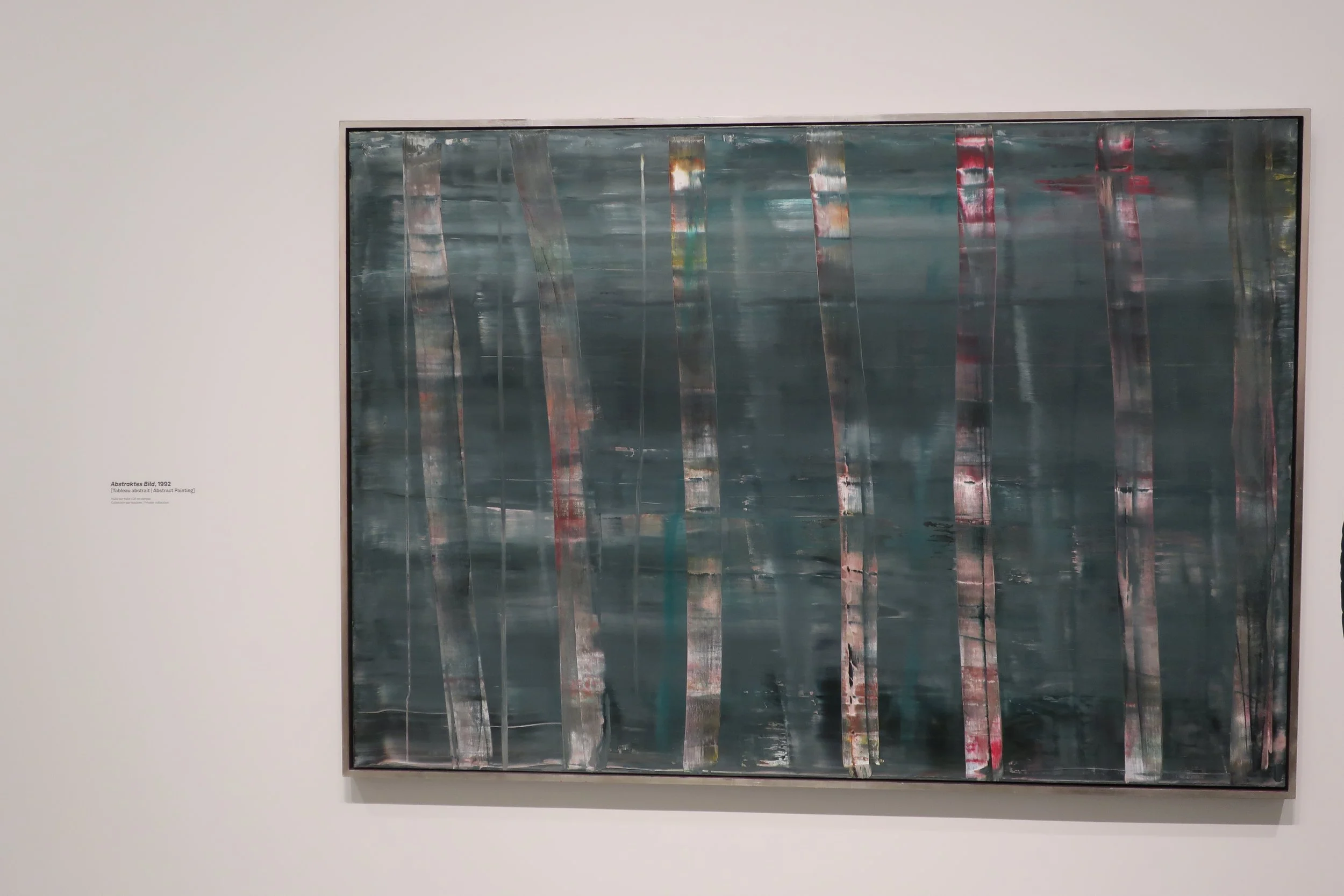  France 2026--Paris--Louis Vuitton Fondation--Gerhard Richter Retrospective--Paintings--He was known for painting from photos and illustrations and often making blurry paintings. Abstract style 