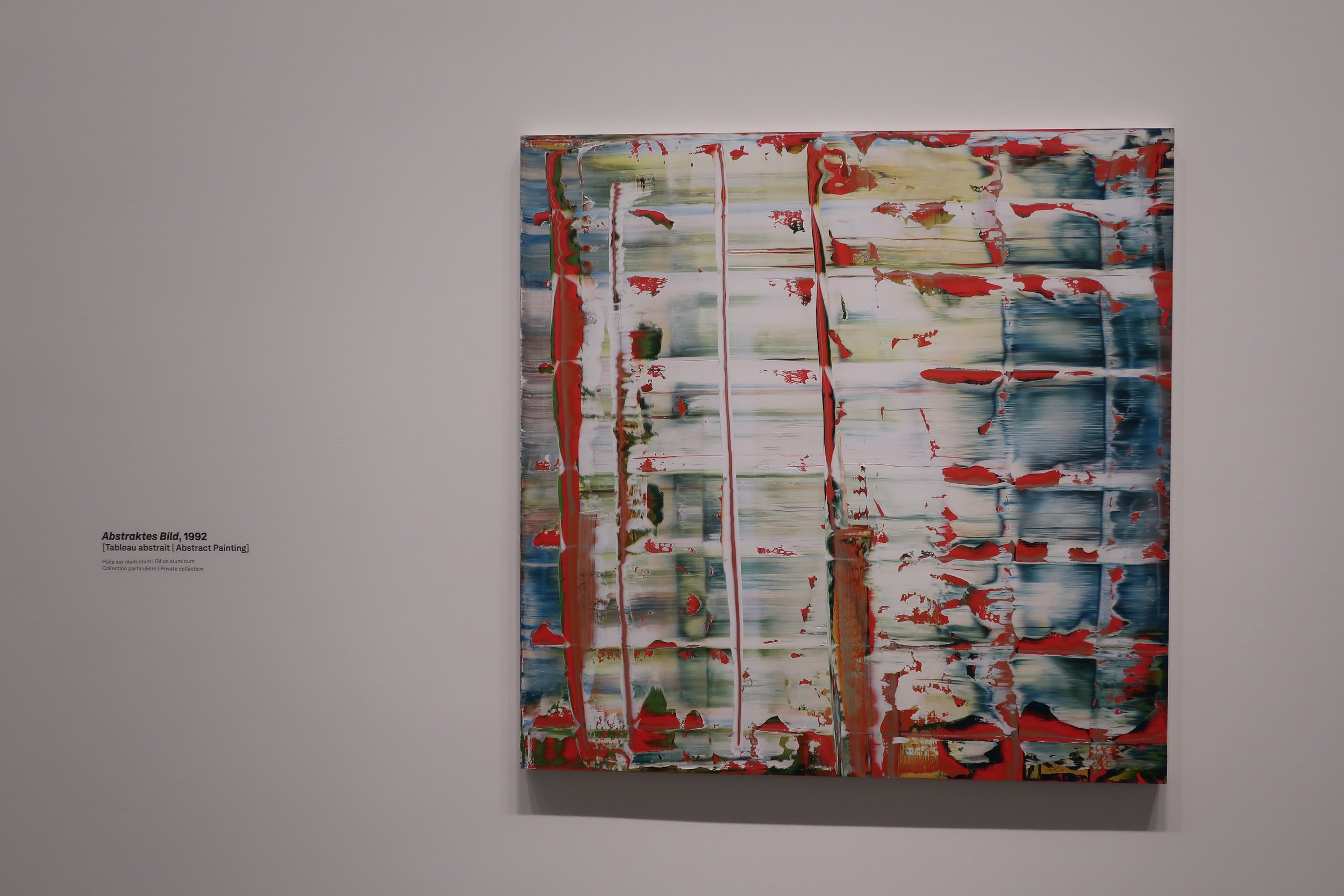  France 2026--Paris--Louis Vuitton Fondation--Gerhard Richter Retrospective--Paintings--He was known for painting from photos and illustrations and often making blurry paintings. Abstract style 