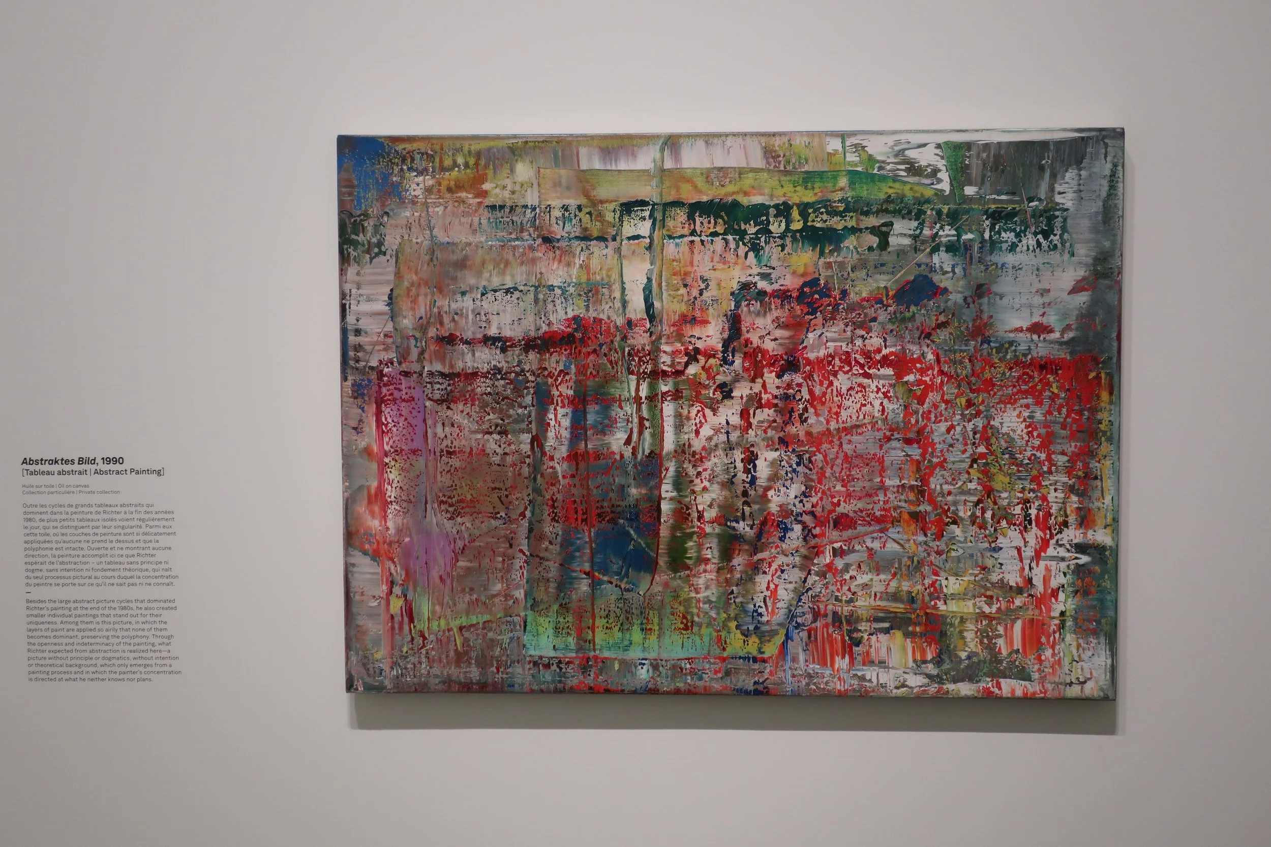  France 2026--Paris--Louis Vuitton Fondation--Gerhard Richter Retrospective--Paintings--He was known for painting from photos and illustrations and often making blurry paintings. Abstract style 