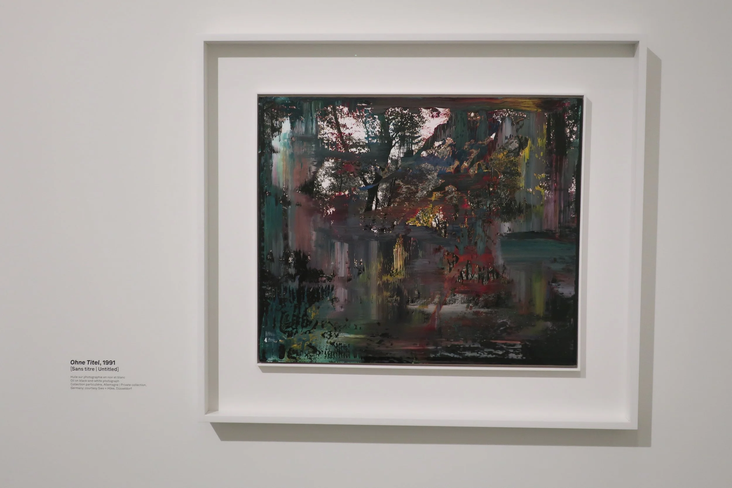  France 2026--Paris--Louis Vuitton Fondation--Gerhard Richter Retrospective--Paintings--He was known for painting from photos and illustrations and often making blurry paintings. Abstract style 