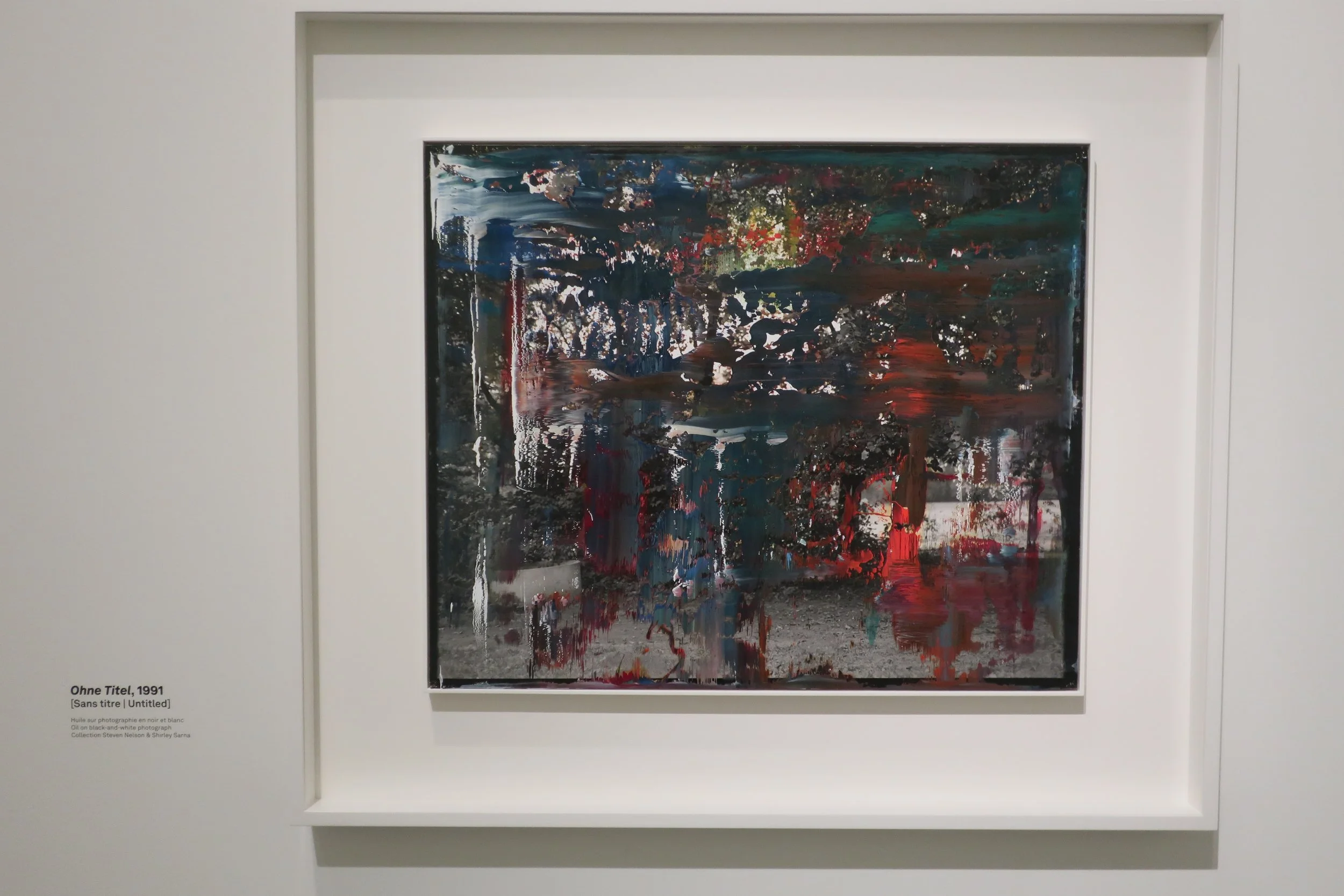  France 2026--Paris--Louis Vuitton Fondation--Gerhard Richter Retrospective--Paintings--He was known for painting from photos and illustrations and often making blurry paintings. Abstract style 