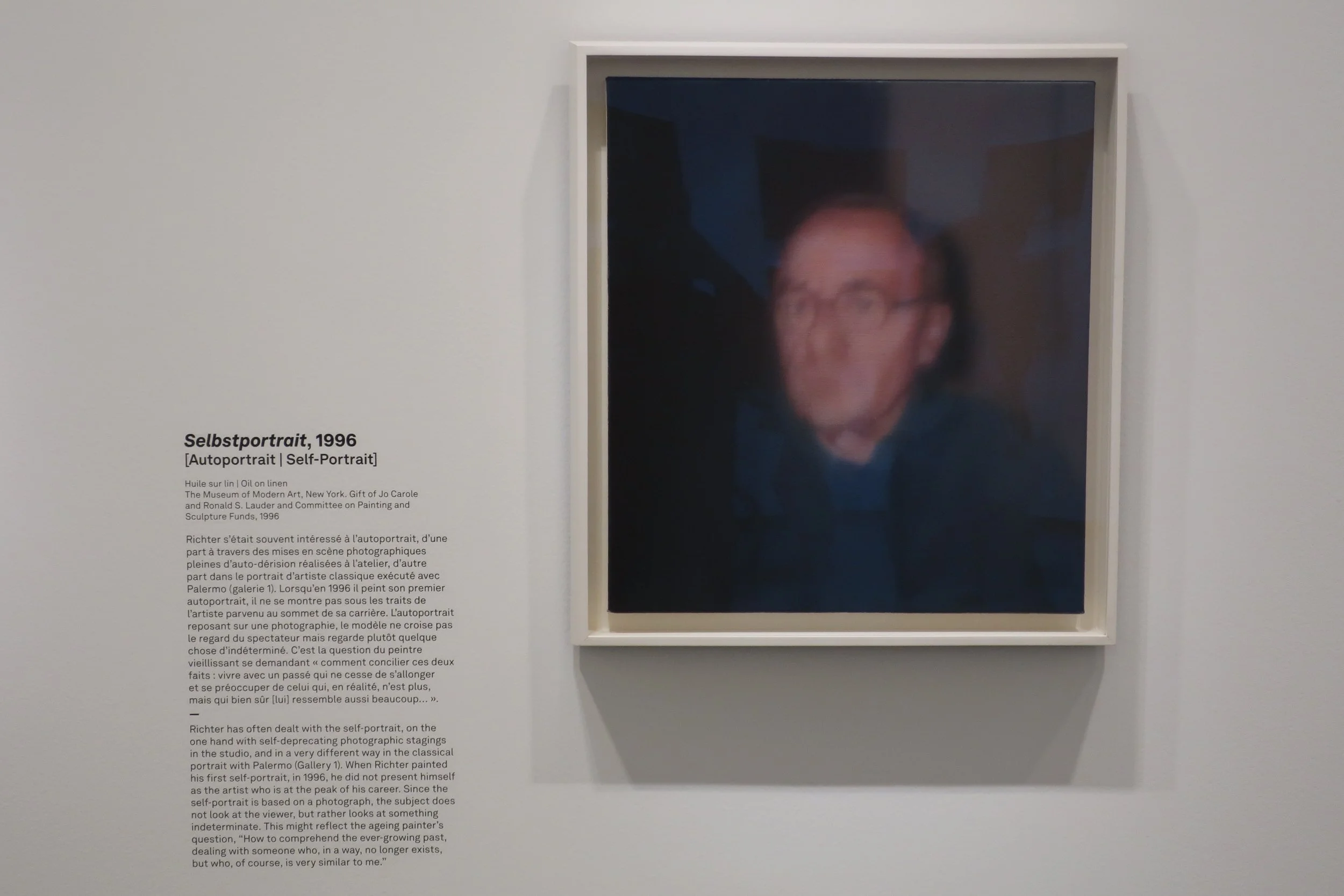 France 2026--Paris--Louis Vuitton Fondation--Gerhard Richter Retrospective--Paintings--He was known for painting from photos and illustrations and often making blurry paintings.  Check focus by looking at the Titles in the photo 