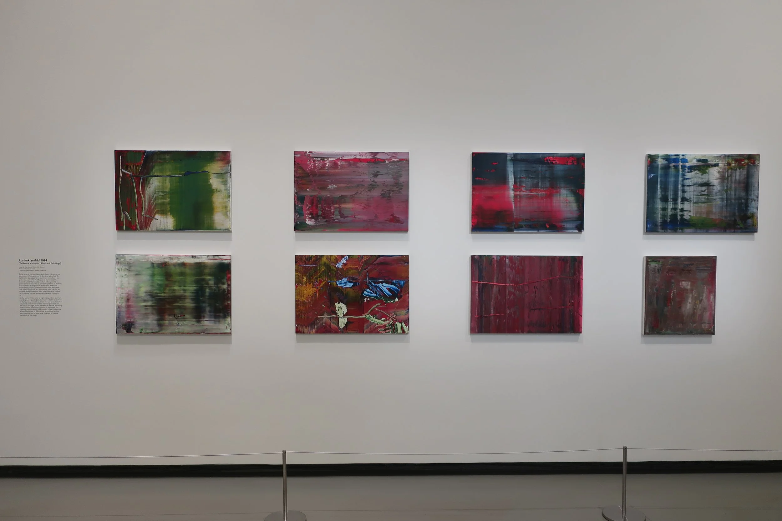  France 2026--Paris--Louis Vuitton Fondation--Gerhard Richter Retrospective--Paintings--He was known for painting from photos and illustrations and often making blurry paintings.  Check focus by looking at the Titles in the photo 