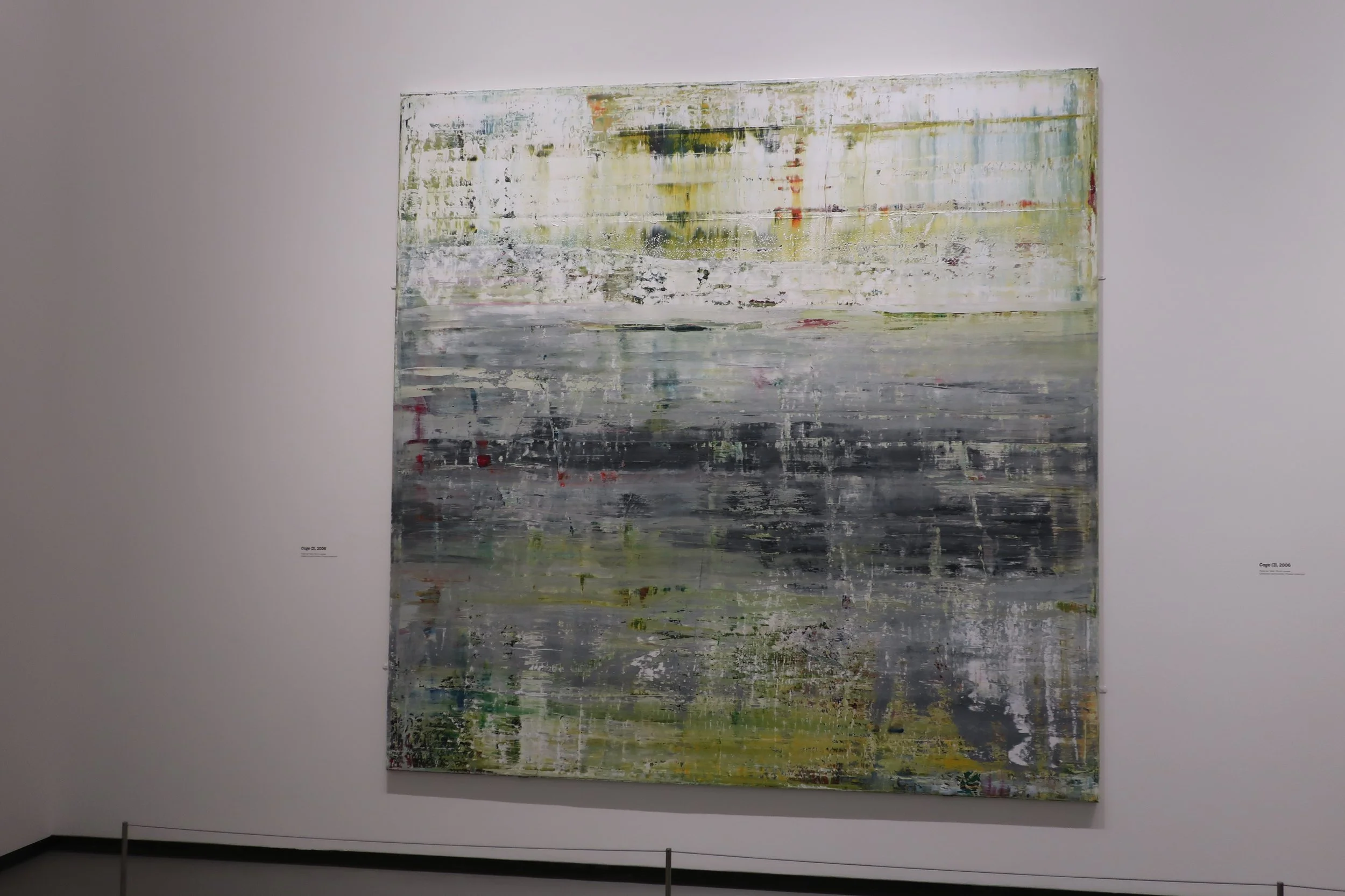  France 2026--Paris--Louis Vuitton Fondation--Gerhard Richter Retrospective--Paintings--He was known for painting from photos and illustrations and often making blurry paintings. Abstract style. 