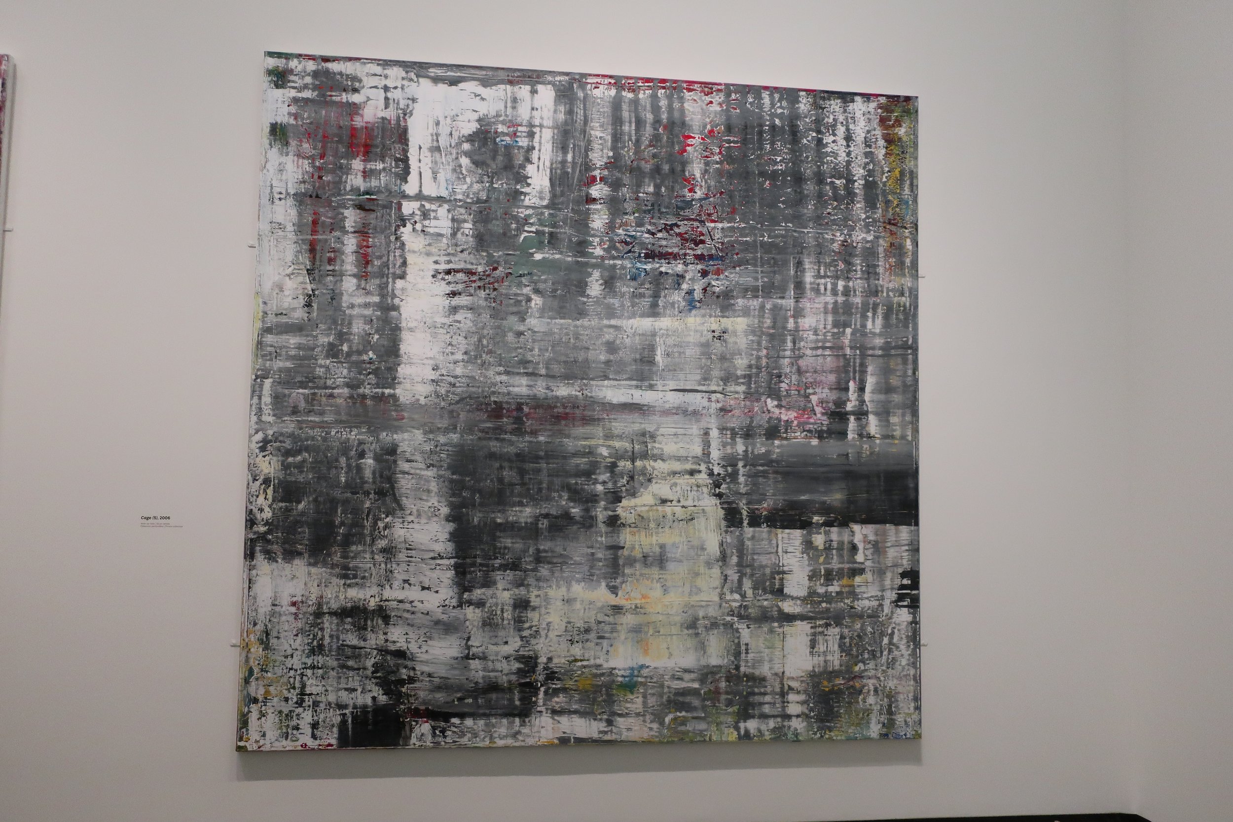  France 2026--Paris--Louis Vuitton Fondation--Gerhard Richter Retrospective--Paintings--He was known for painting from photos and illustrations and often making blurry paintings. Abstract style. 