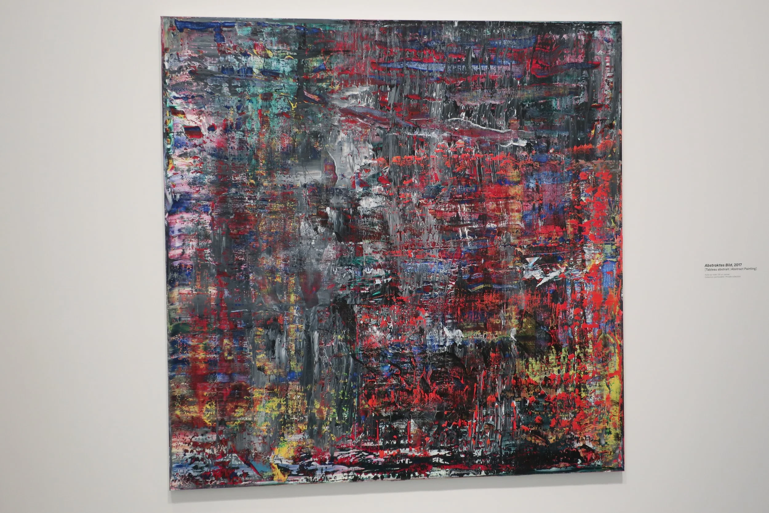  France 2026--Paris--Louis Vuitton Fondation--Gerhard Richter Retrospective--Paintings--He was known for painting from photos and illustrations and often making blurry paintings.  Abstract style 