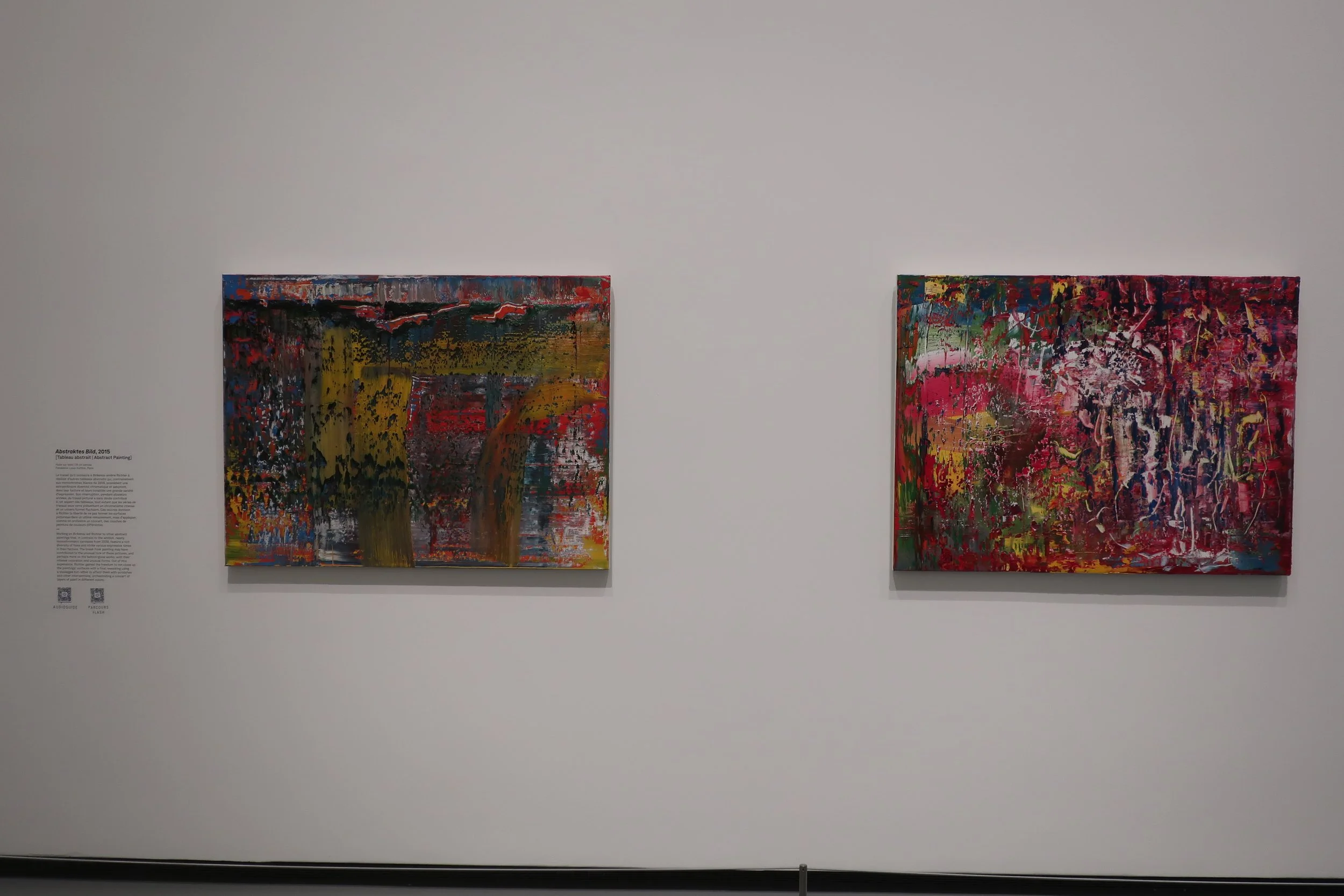  France 2026--Paris--Louis Vuitton Fondation--Gerhard Richter Retrospective--Paintings--He was known for painting from photos and illustrations and often making blurry paintings.  Abstract style 