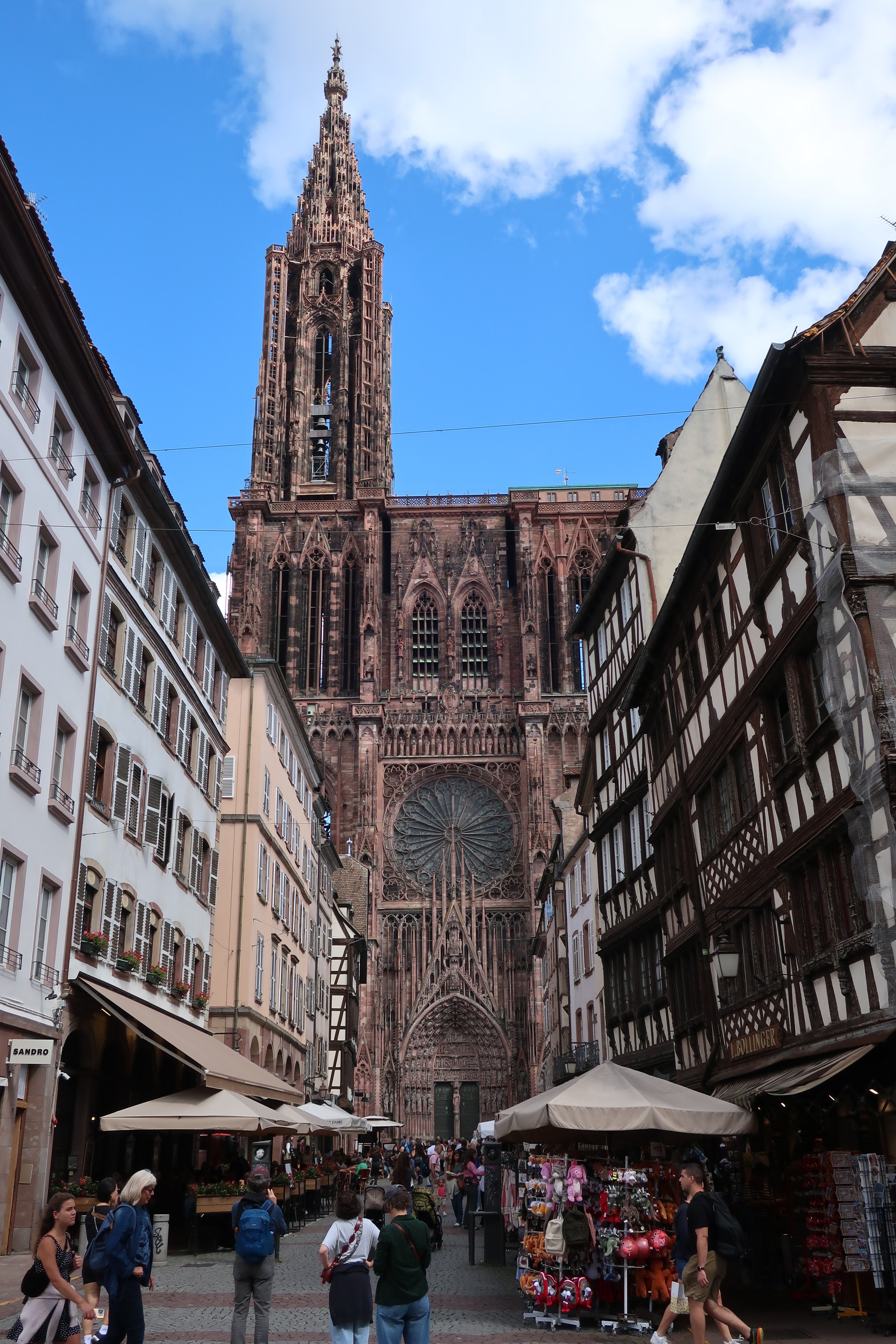  France--Strasbourg 2025--Gutenberg Plaza, with Notre Dame cathedral 
