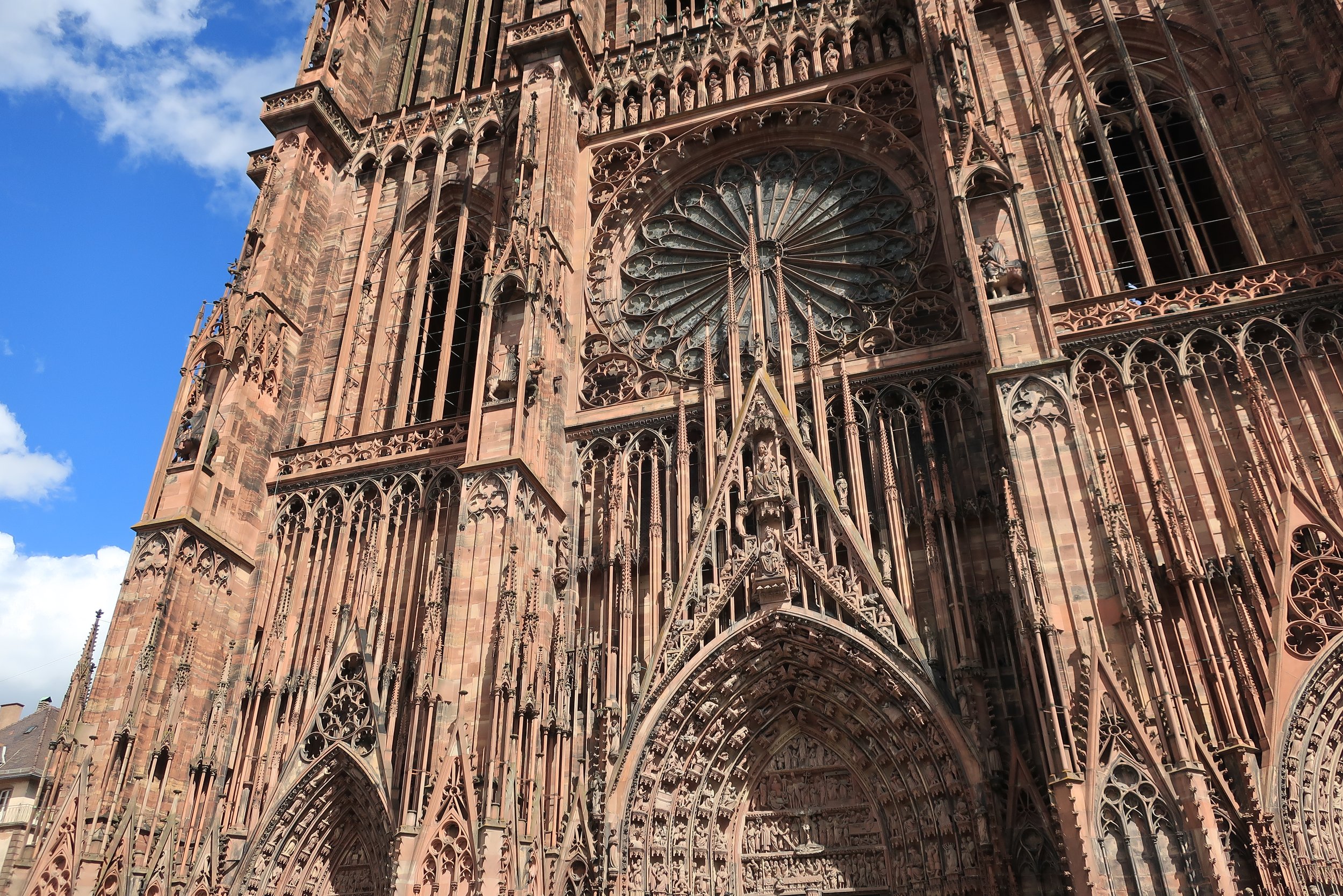  France--Strasbourg 2025--Notre Dame cathedral, detail 