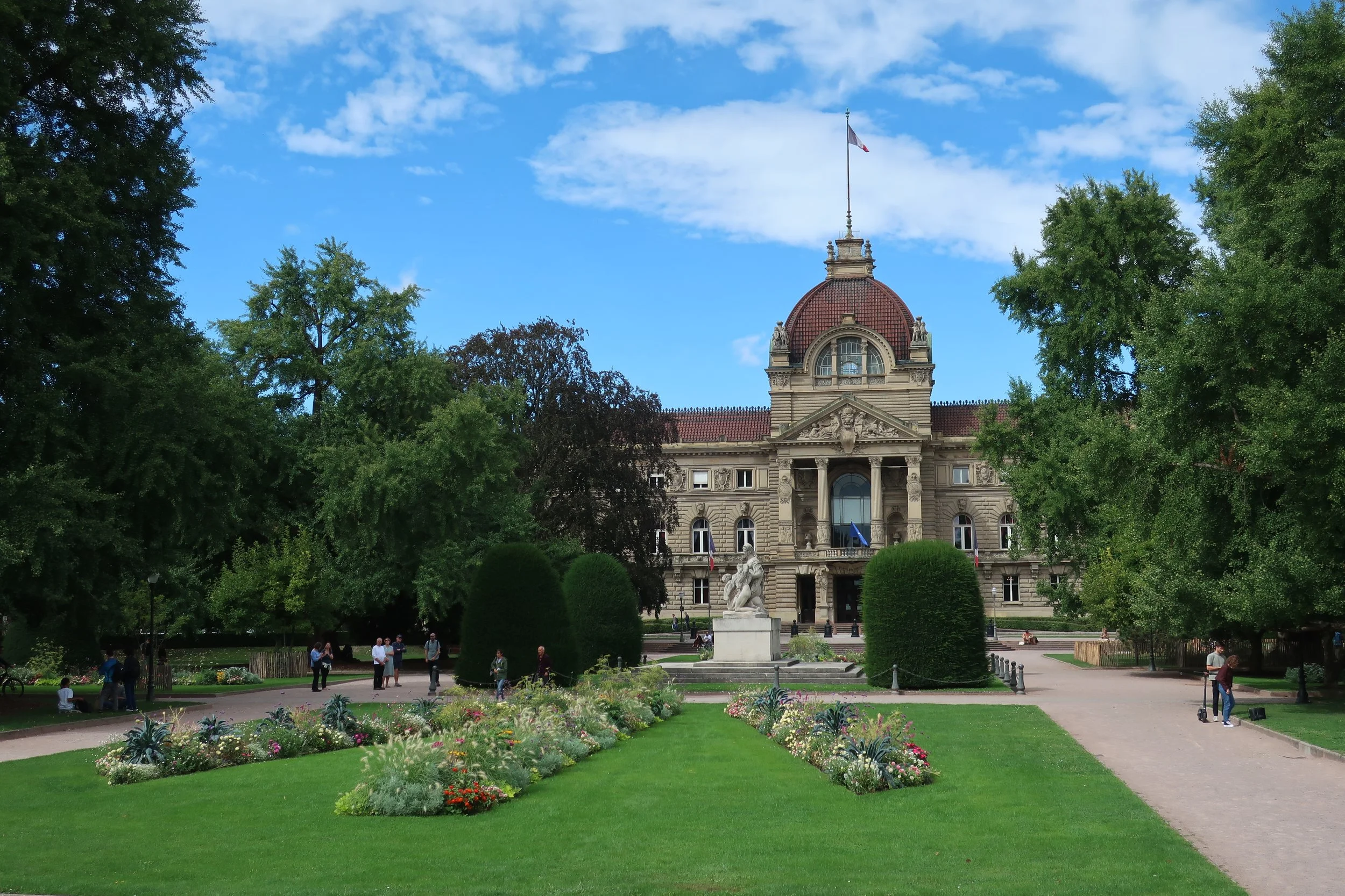  France--Strasbourg 2025--Palais du Rhin on Place de la Republic, the seat of the international organization coordinating Rhine River navigation 