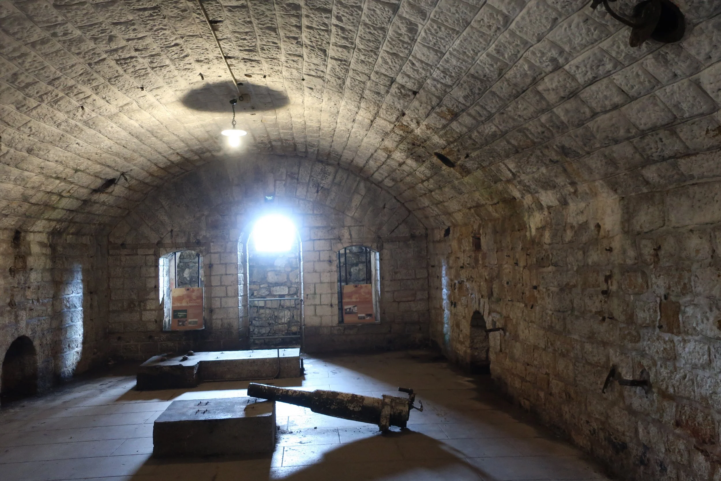  Verdun, France March, 2025--Fort Douaumont interior room 