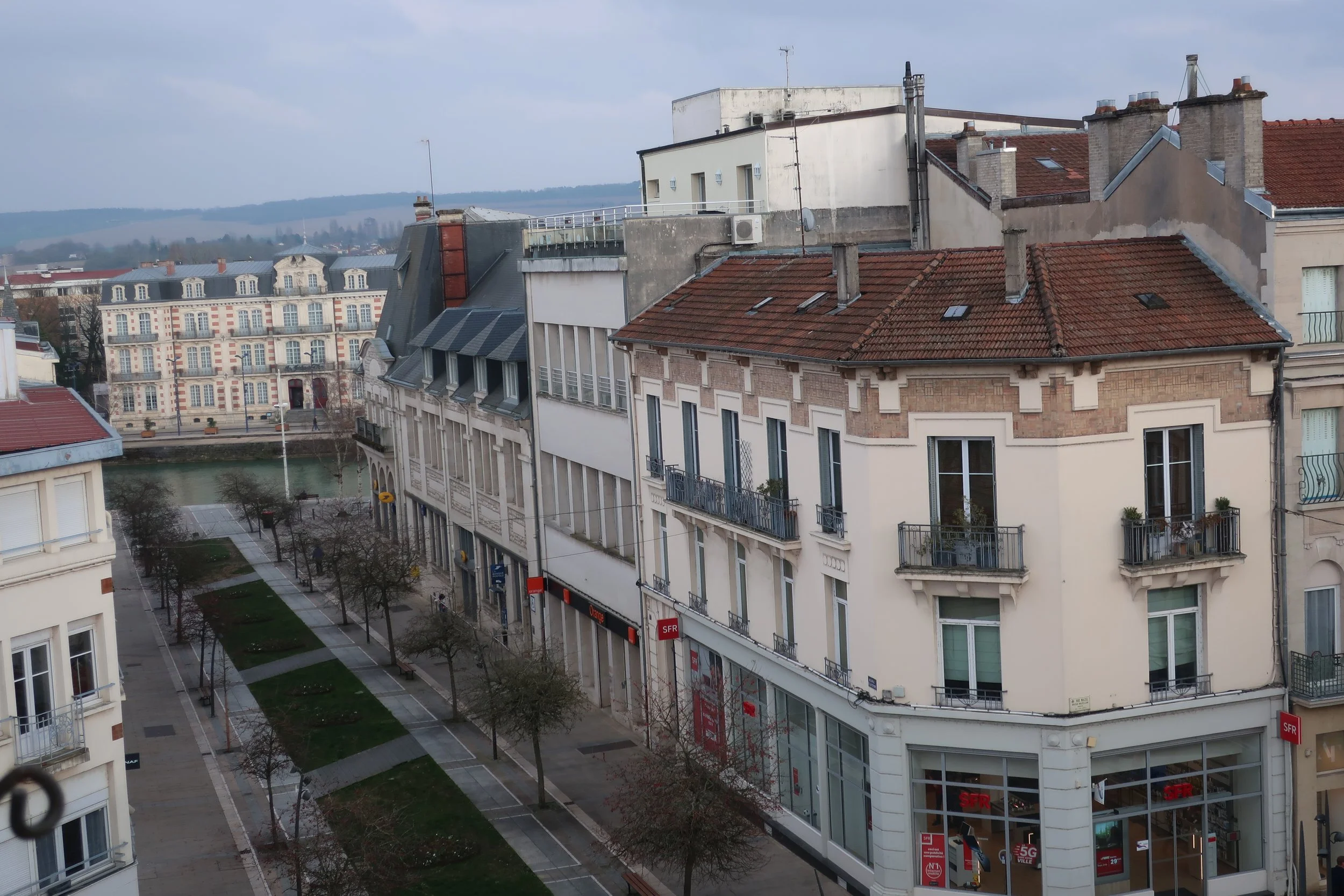  Verdun, France March, 2025--View from The Monument to Victory (WWI), towards the river Meuse 