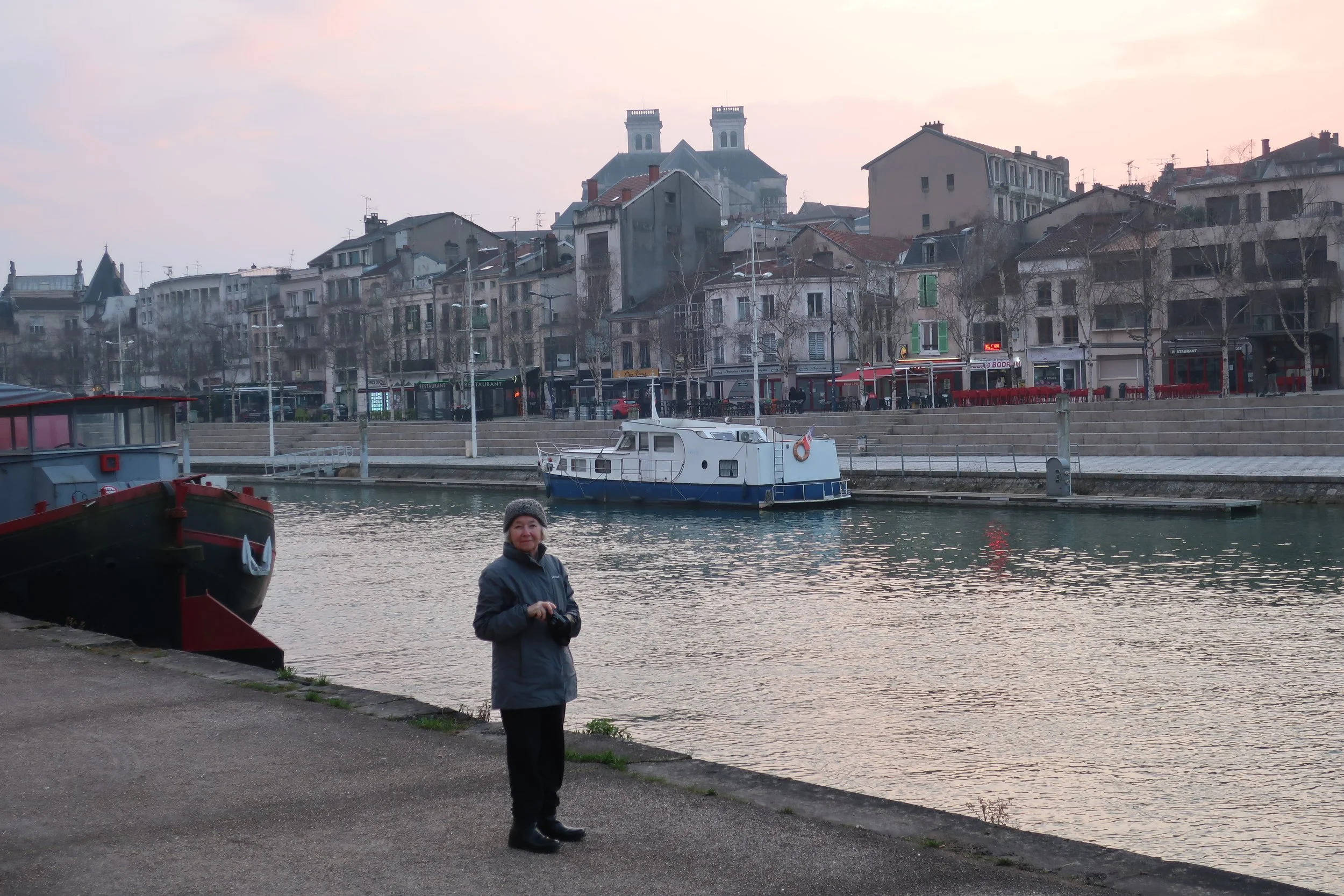 Verdun, France March, 2025--Downtown, Carrol Benner Kindel, on the river 