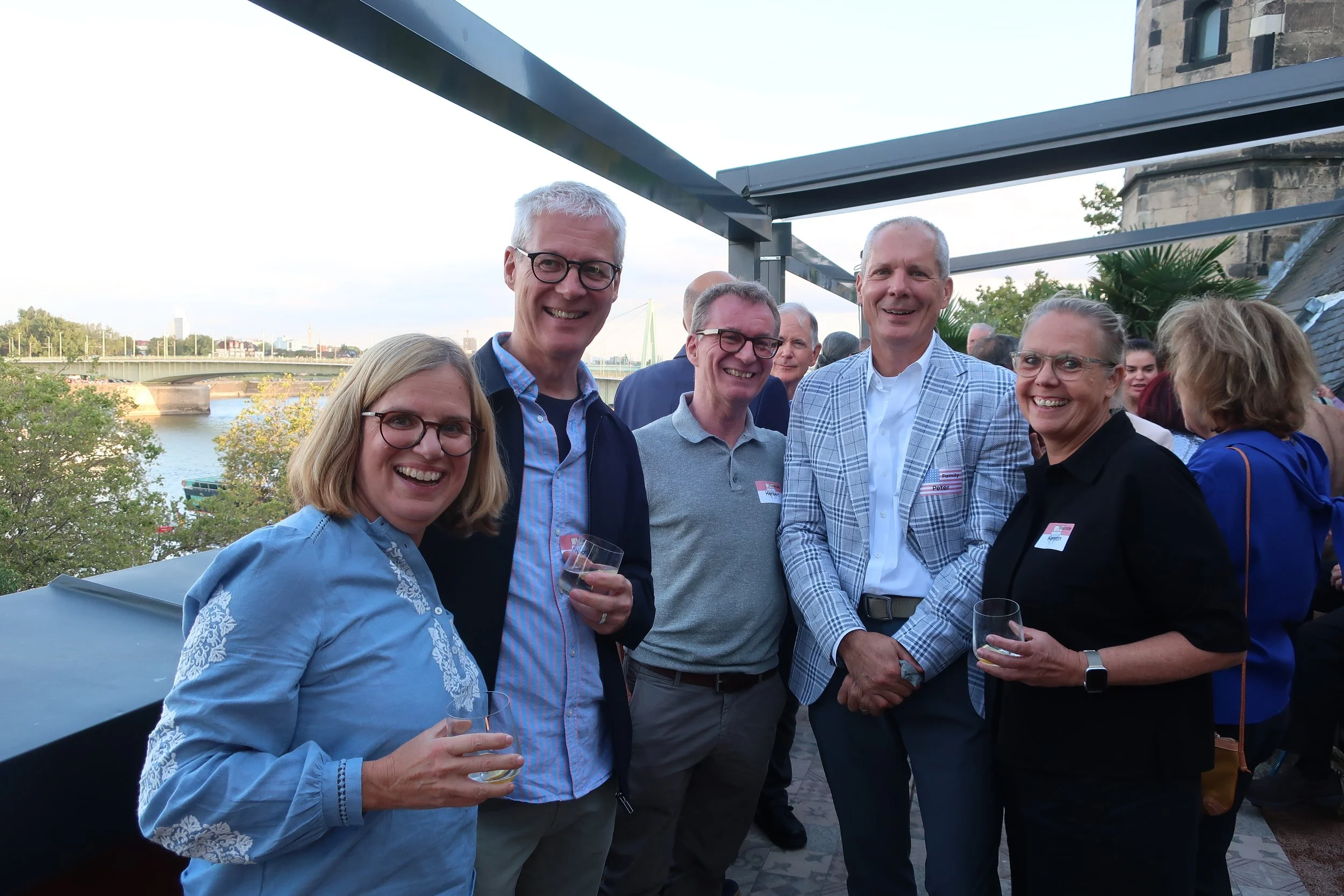  Cologne 2026--Not Christin's Birthday Party--Rhinehof--Sandra, George and Herbert Jansen and Peter Kindel with Kirsten Jansen 