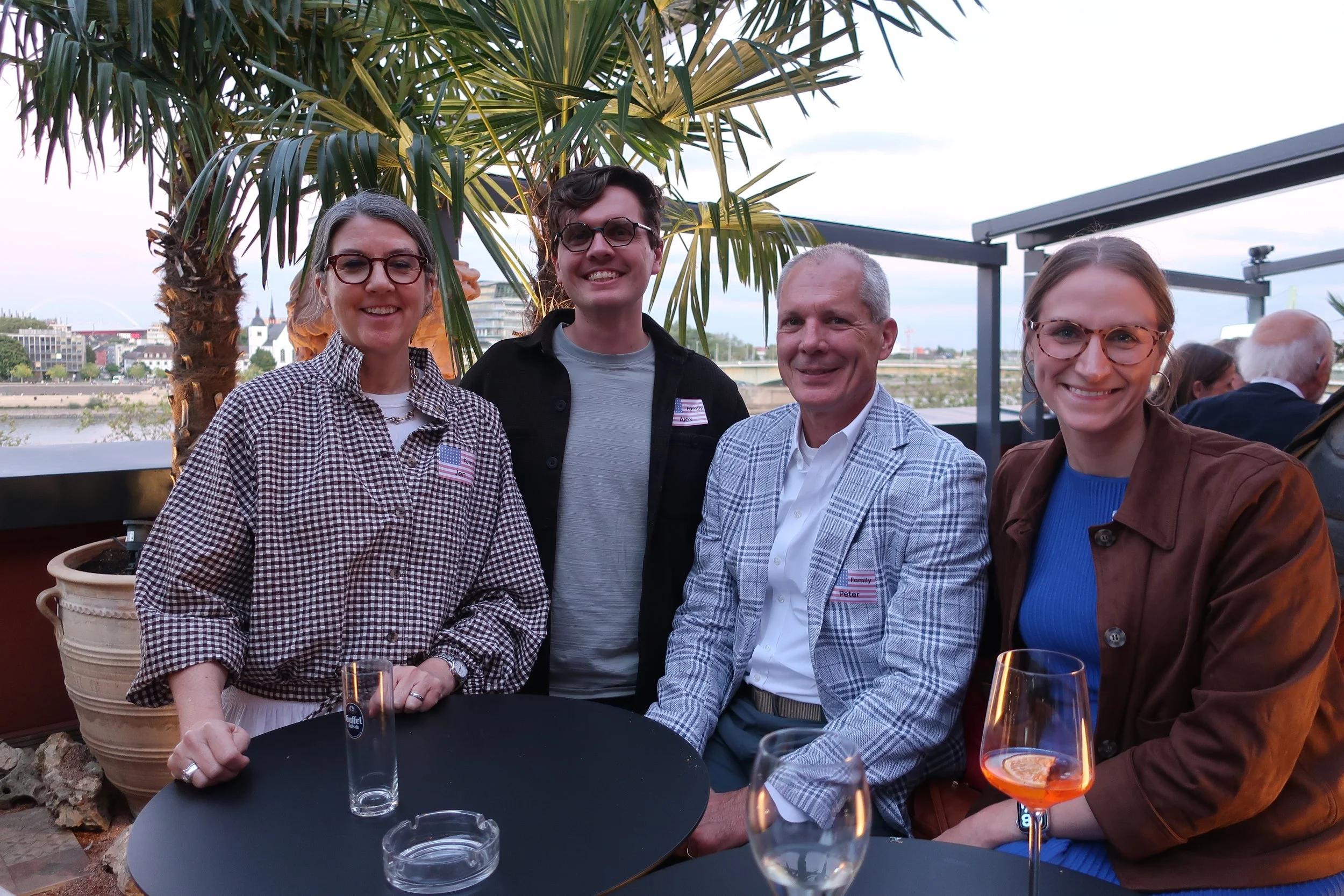  Cologne 2026--Not Christin's Birthday Party--Rhinehof--Jennifer Kindel, Alex Coakley, Peter Kindel and McKenzie Andropolis 