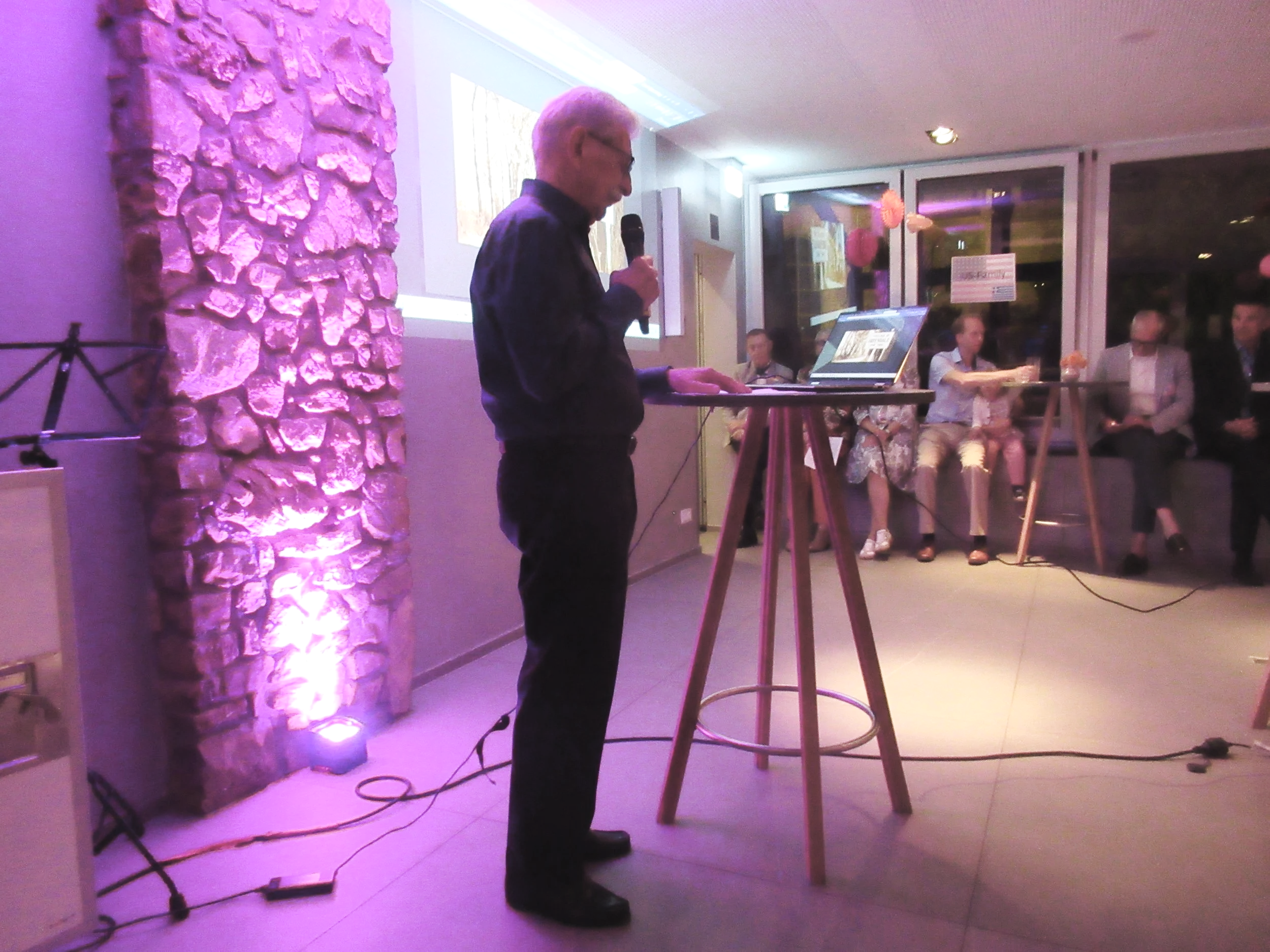  Cologne 2026--Not Christin's Birthday Party--Rhinehof--Karl Kindel making Greendale presentation 