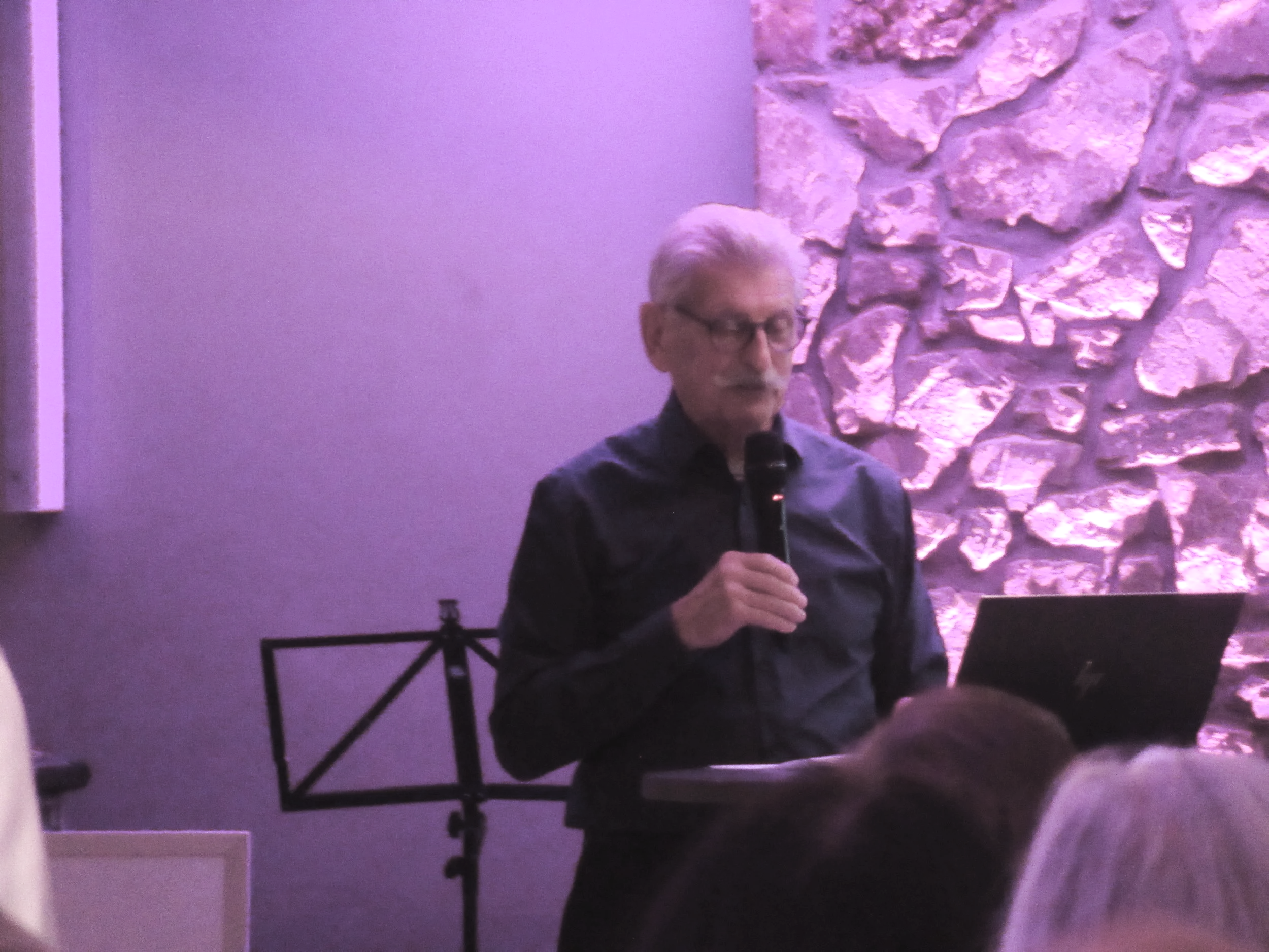  Cologne 2026--Not Christin's Birthday Party--Rhinehof--Karl Kindel making Greendale presentation 