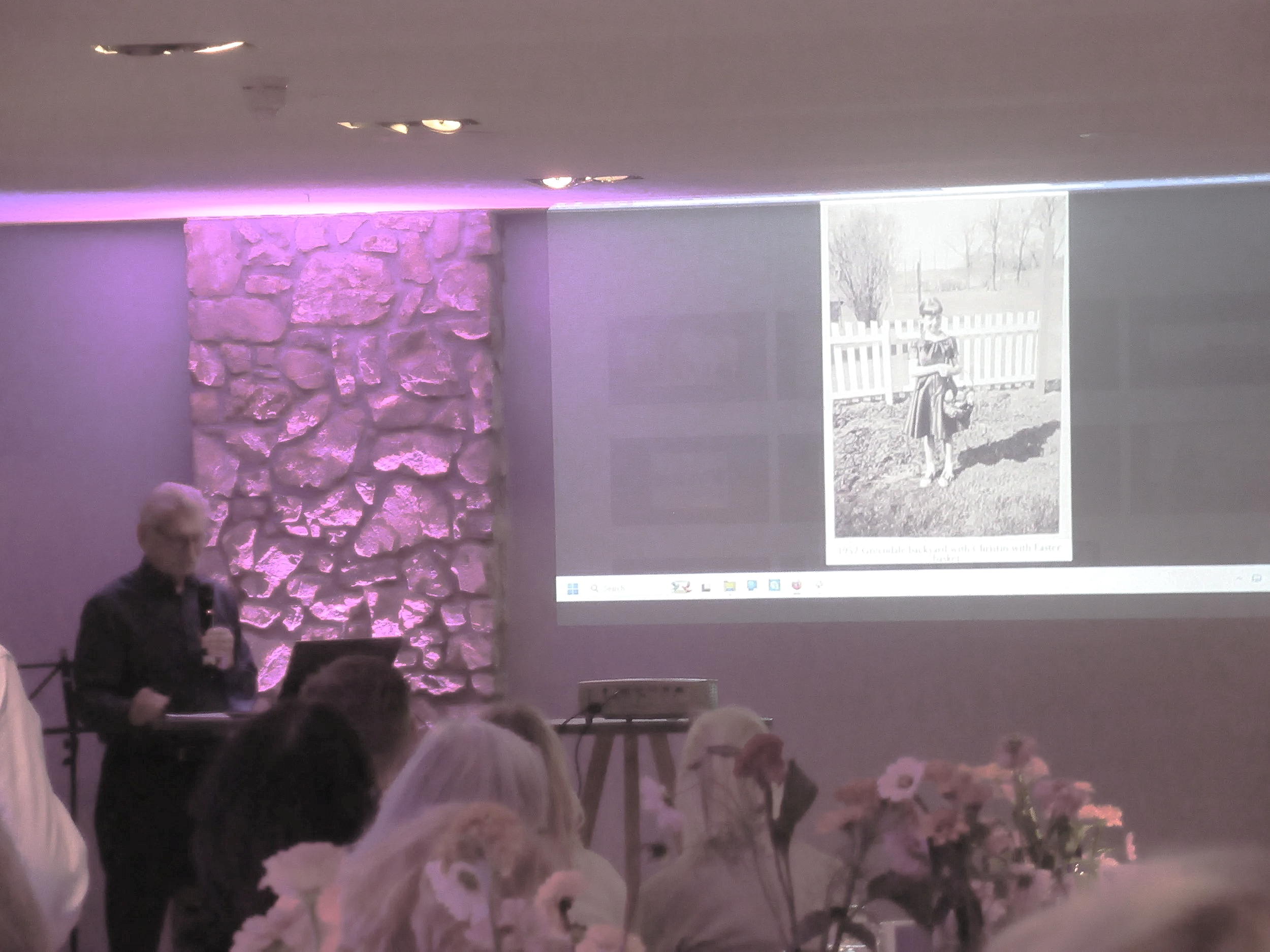 Cologne 2026--Not Christin's Birthday Party--Rhinehof--Karl Kindel making Greendale presentation 