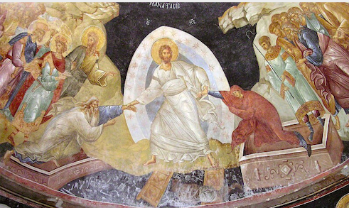 Anastasis fresco in the Church of the Holy Saviour in Chora