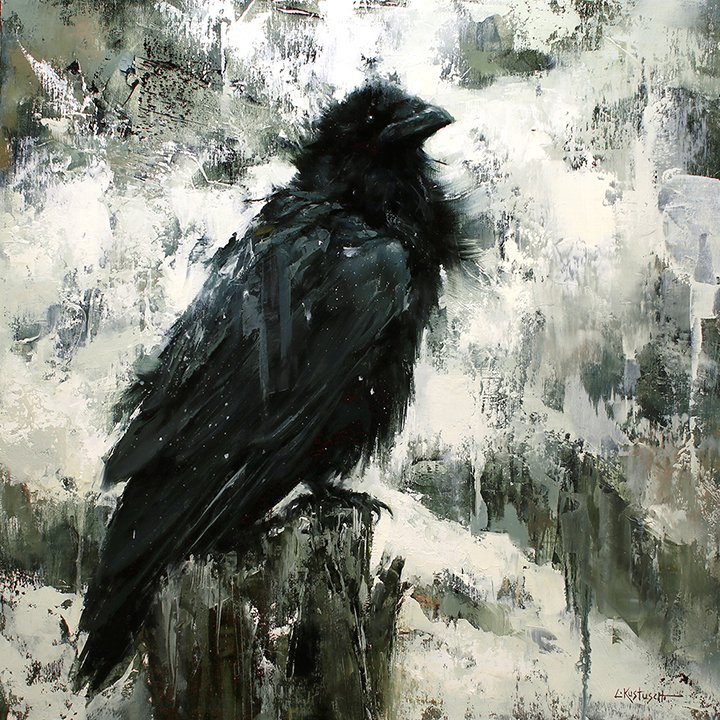 Lindsey Kustusch_%22January Raven%22_20%22x20%22_oil on panel_72dpi.jpg