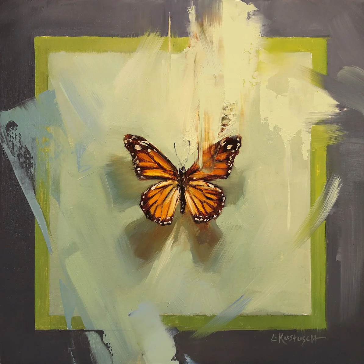 The Monarch on Shades of Olive &amp; Stone