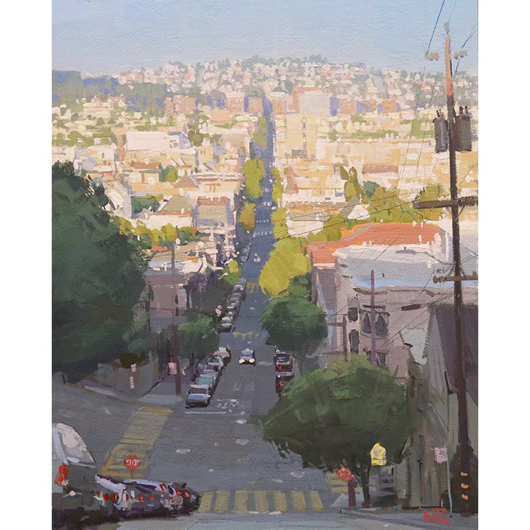 Nate Ross_San Francisco Hill Study in Gouache_8x10_square.jpg
