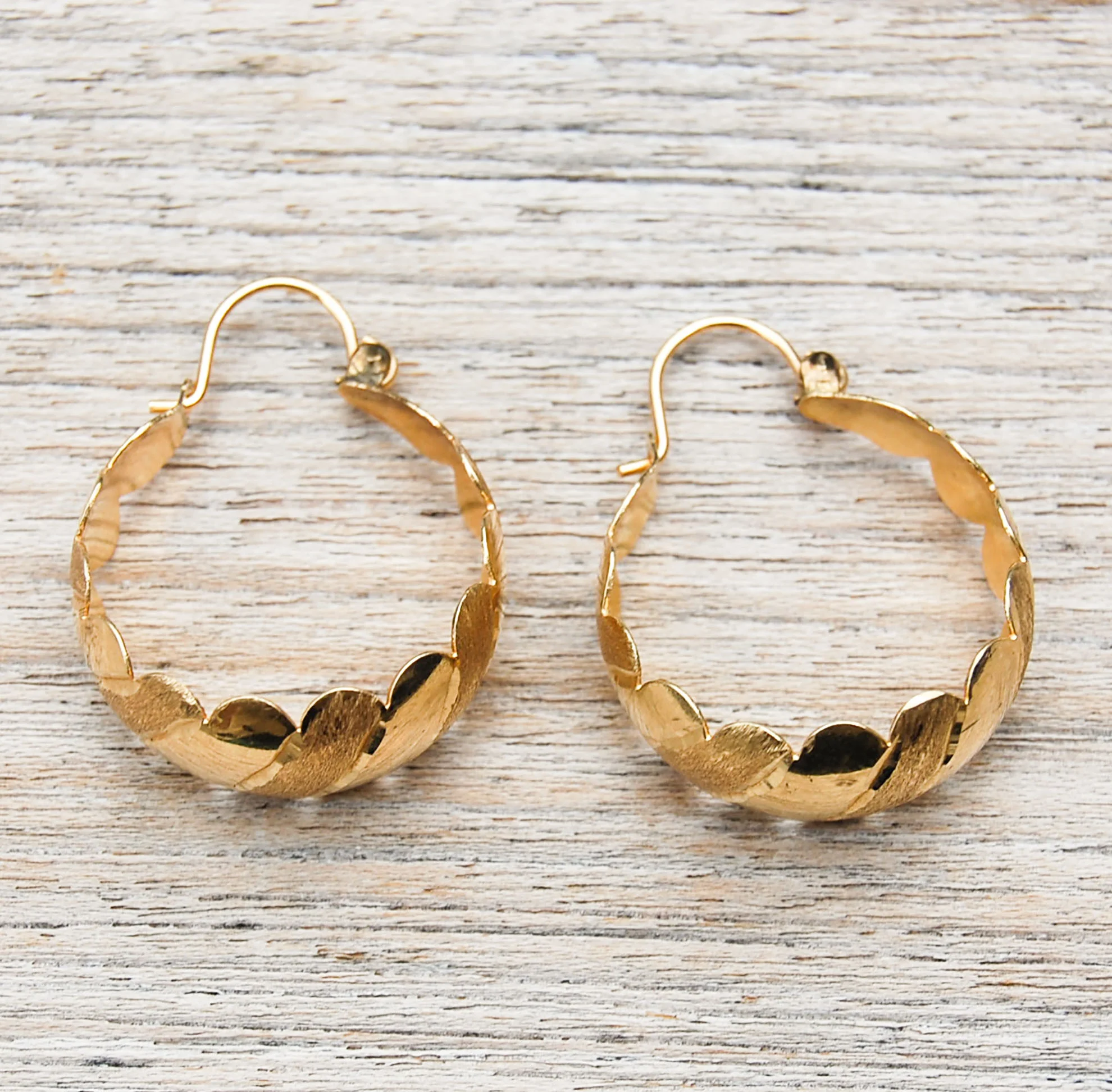 Vintage Jewelry, Vintage Earrings, Restored Gold and Silver Earrings, Vintage Diamonds.