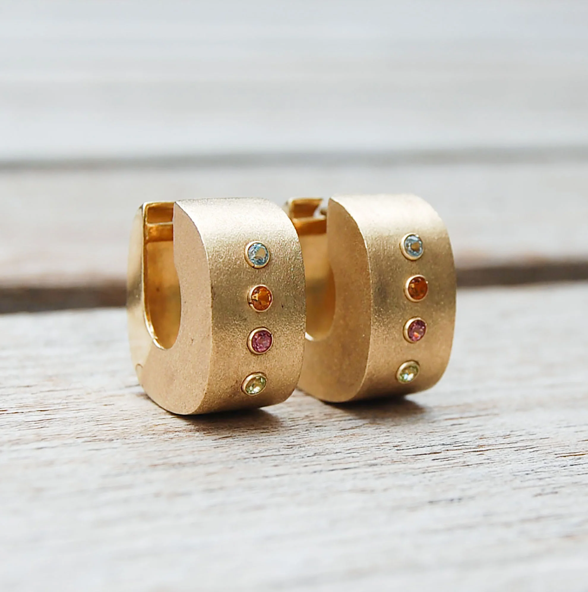 Vintage Jewelry, Vintage Earrings, Restored Gold and Silver Earrings, Vintage Diamonds.