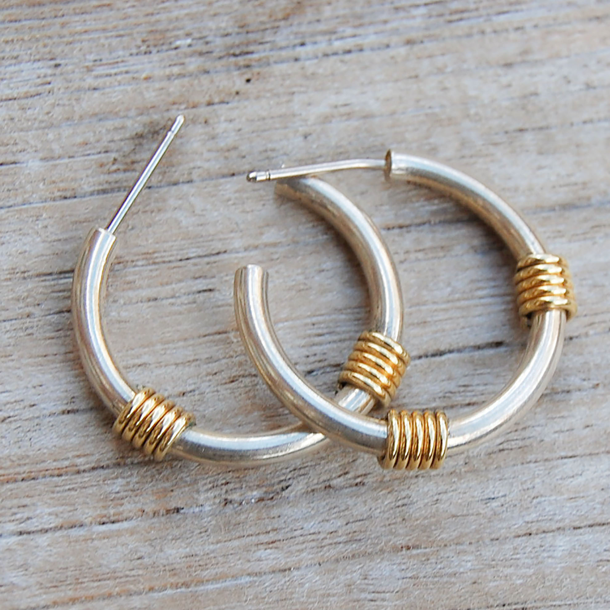 Vintage Tiffany Sterling Hoops with 