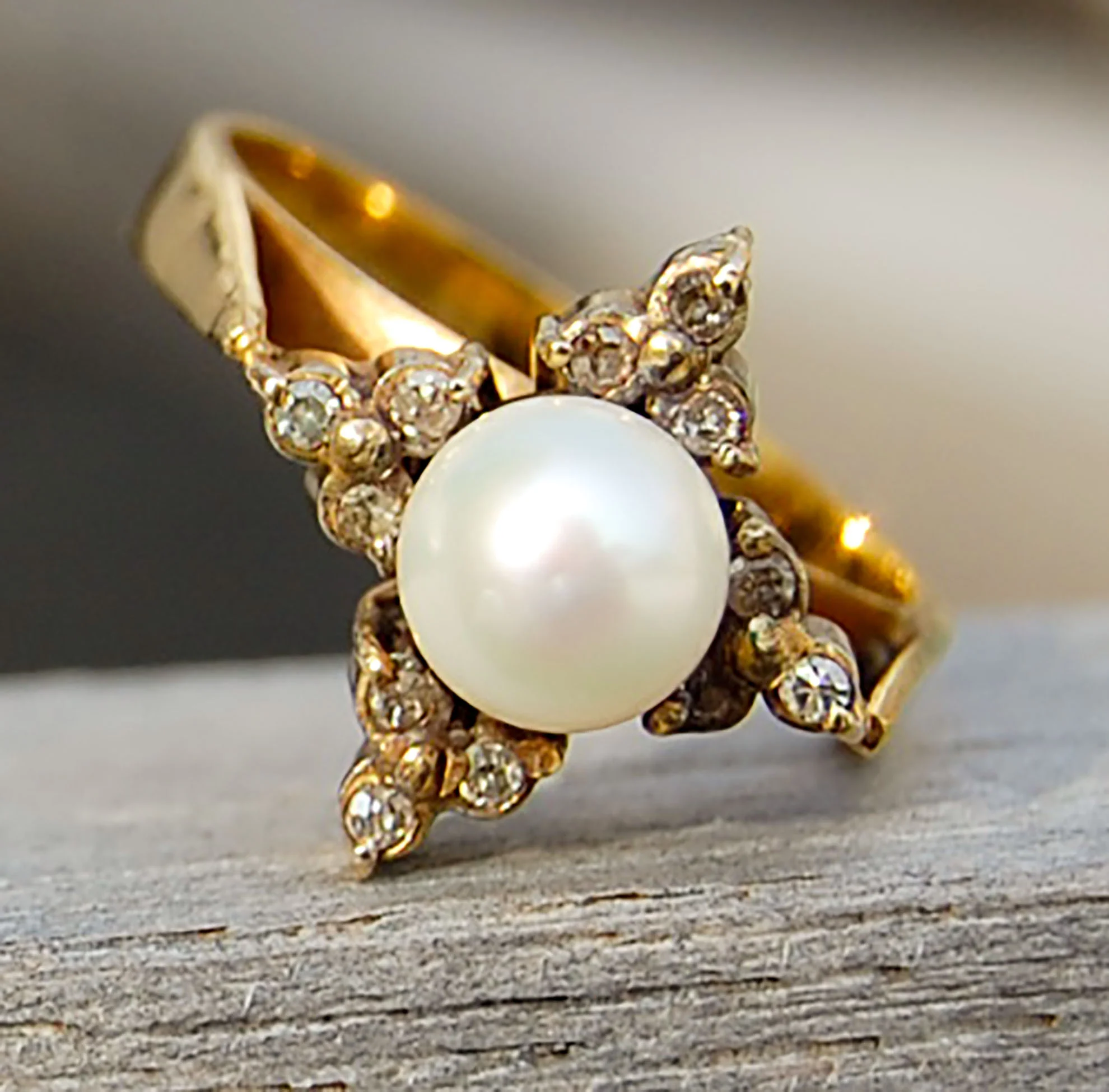 Vintage Jewelry, Vintage Rings, Restored Gold and Silver Rings, Vintage Diamonds