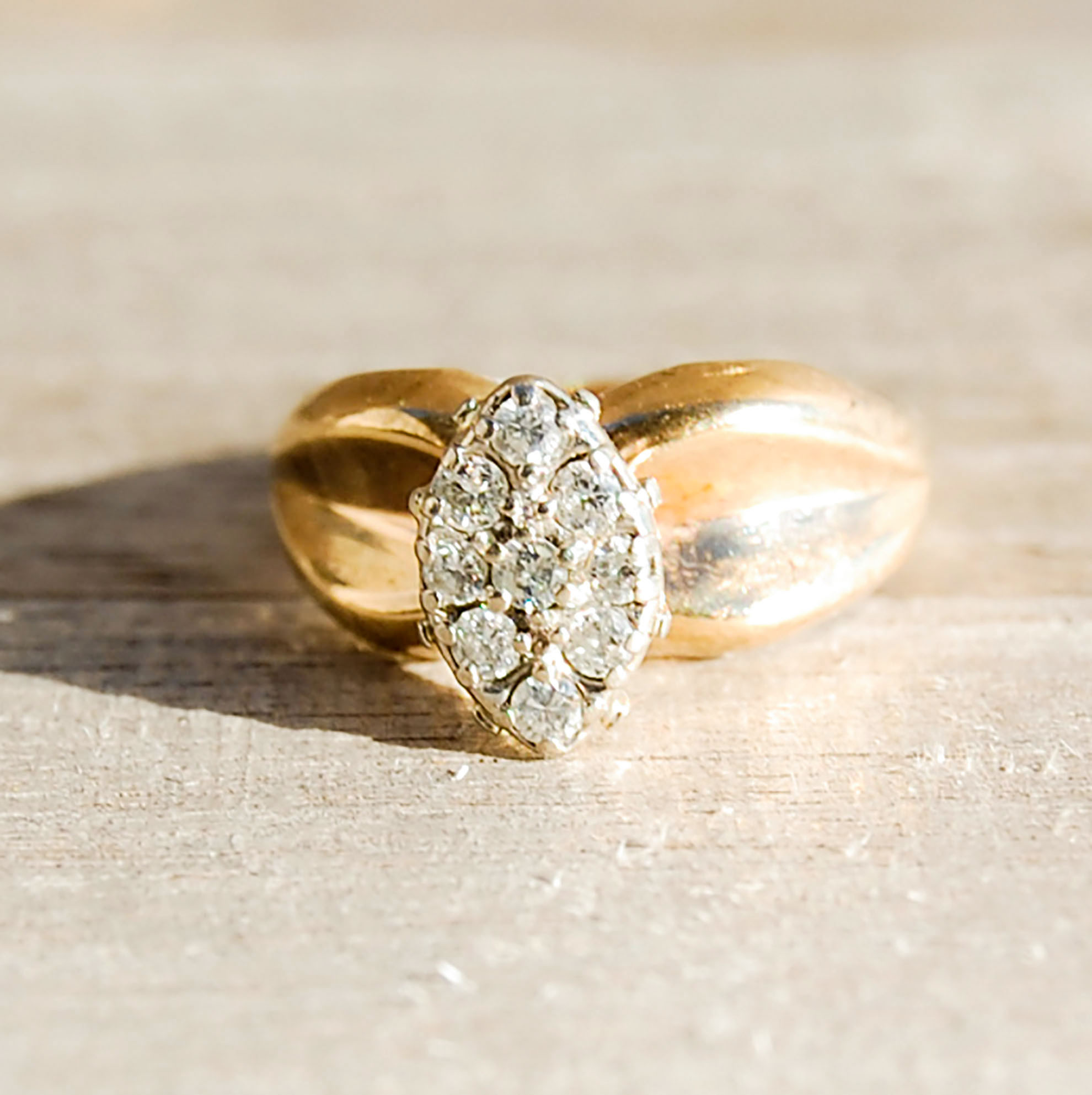 Vintage Jewelry, Vintage Rings, Restored Gold and Silver Rings, Vintage Diamonds