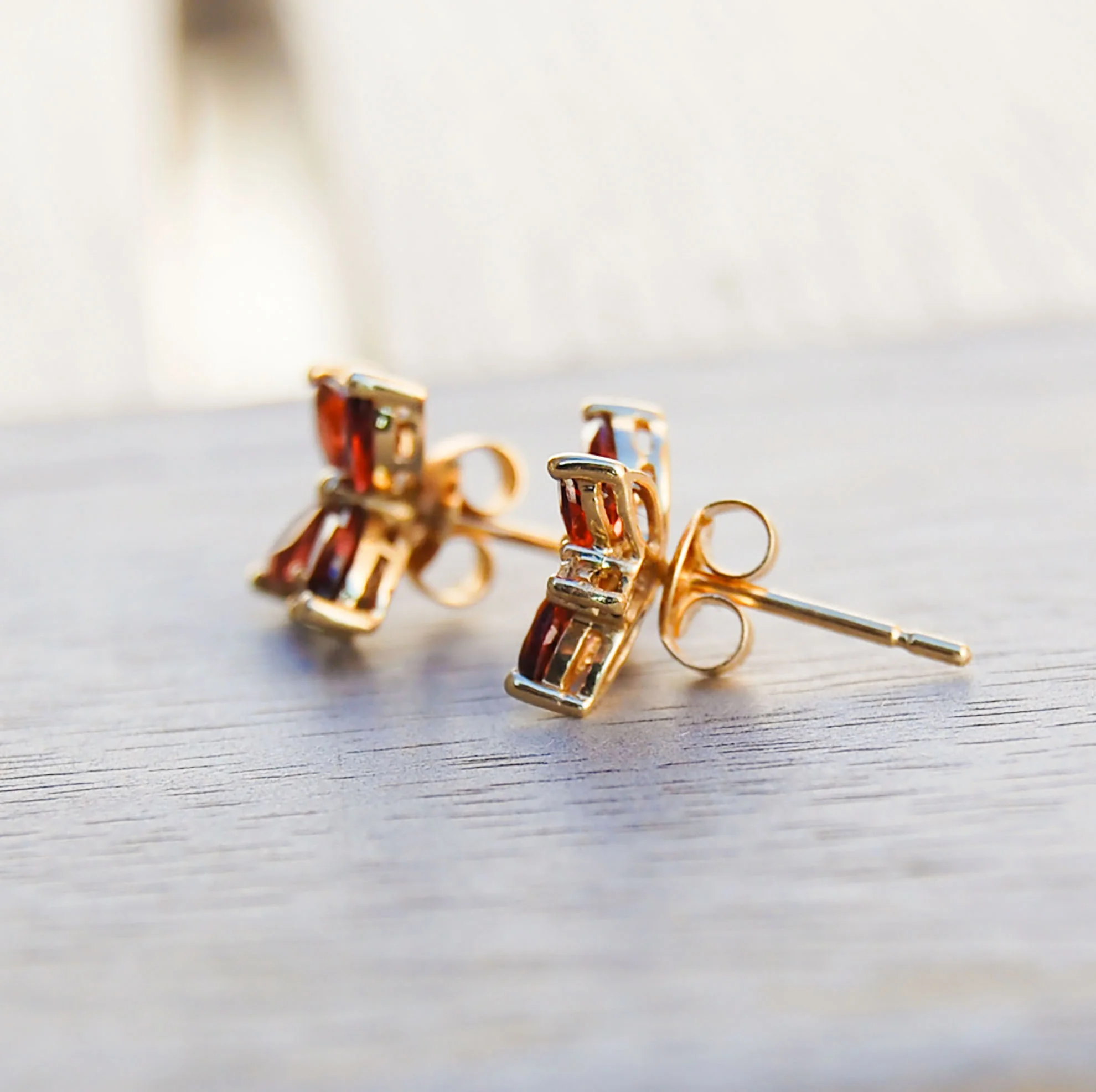 Vintage Jewelry, Vintage Earrings, Restored Gold and Silver Earrings, Vintage Diamonds.