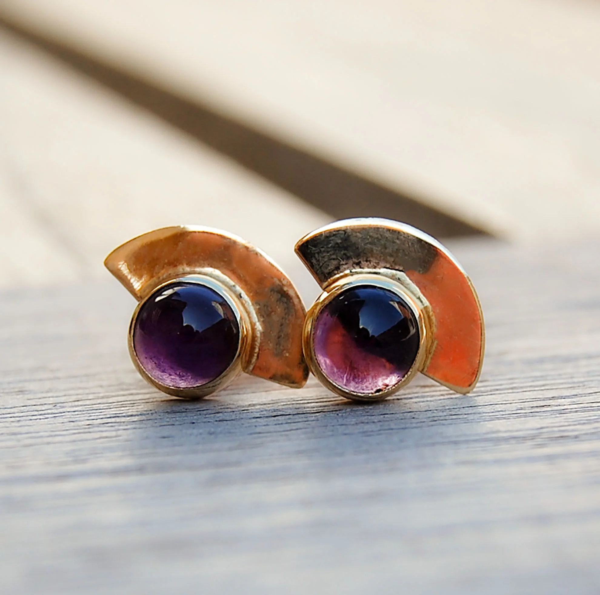 Vintage Jewelry, Vintage Earrings, Restored Gold and Silver Earrings, Vintage Diamonds.