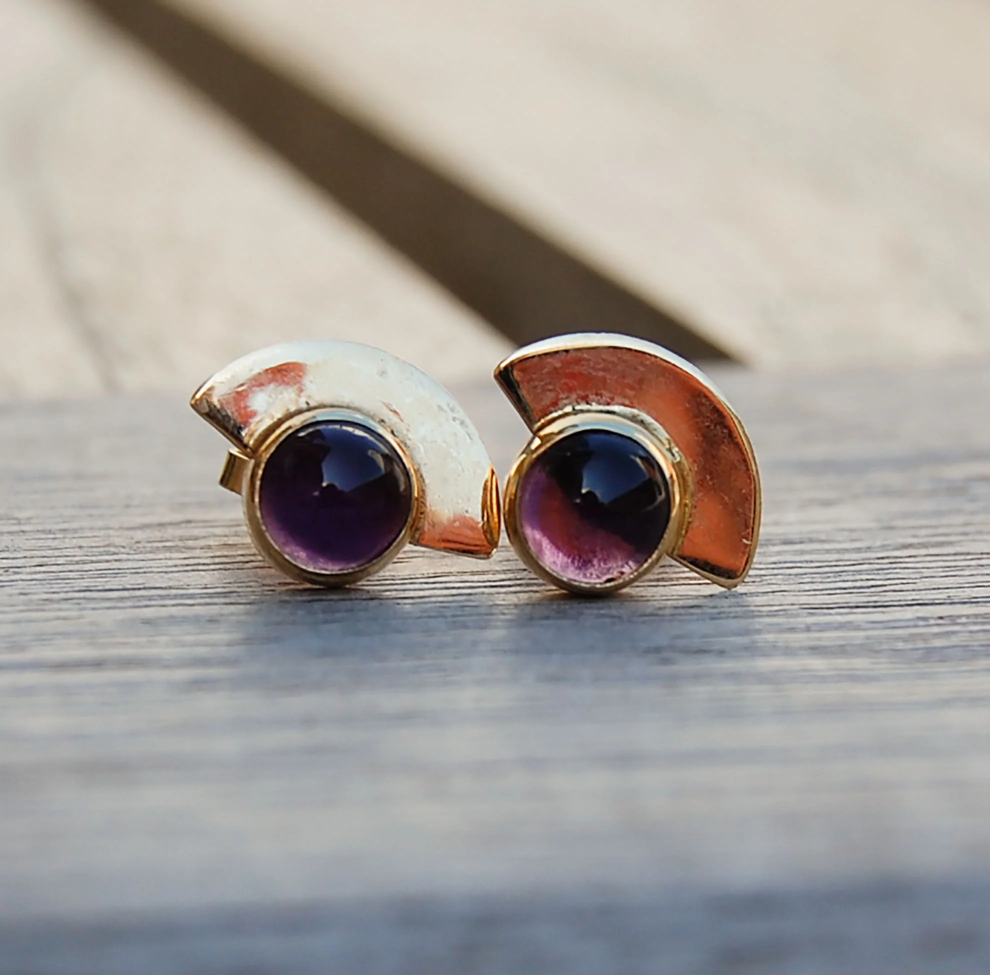 Vintage Jewelry, Vintage Earrings, Restored Gold and Silver Earrings, Vintage Diamonds.