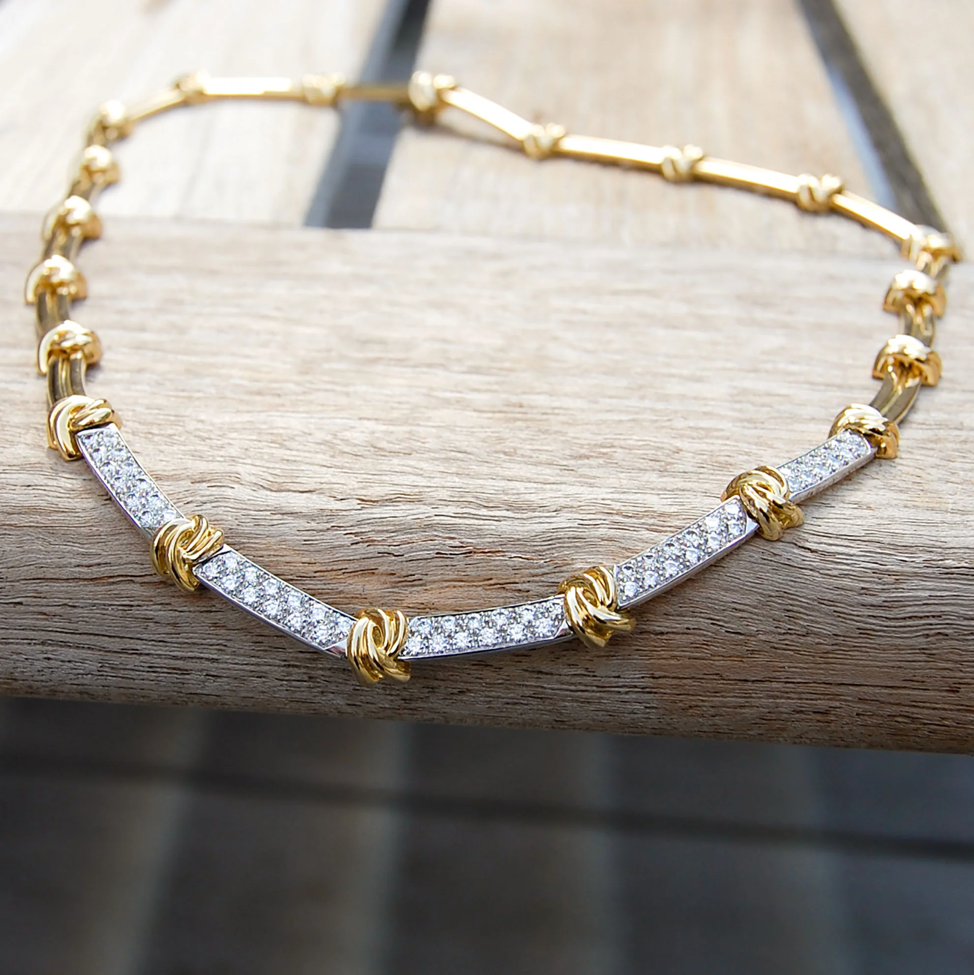 Vintage Jewelry, Vintage Necklaces, Restored Gold and Silver Necklaces, Vintage Diamonds.