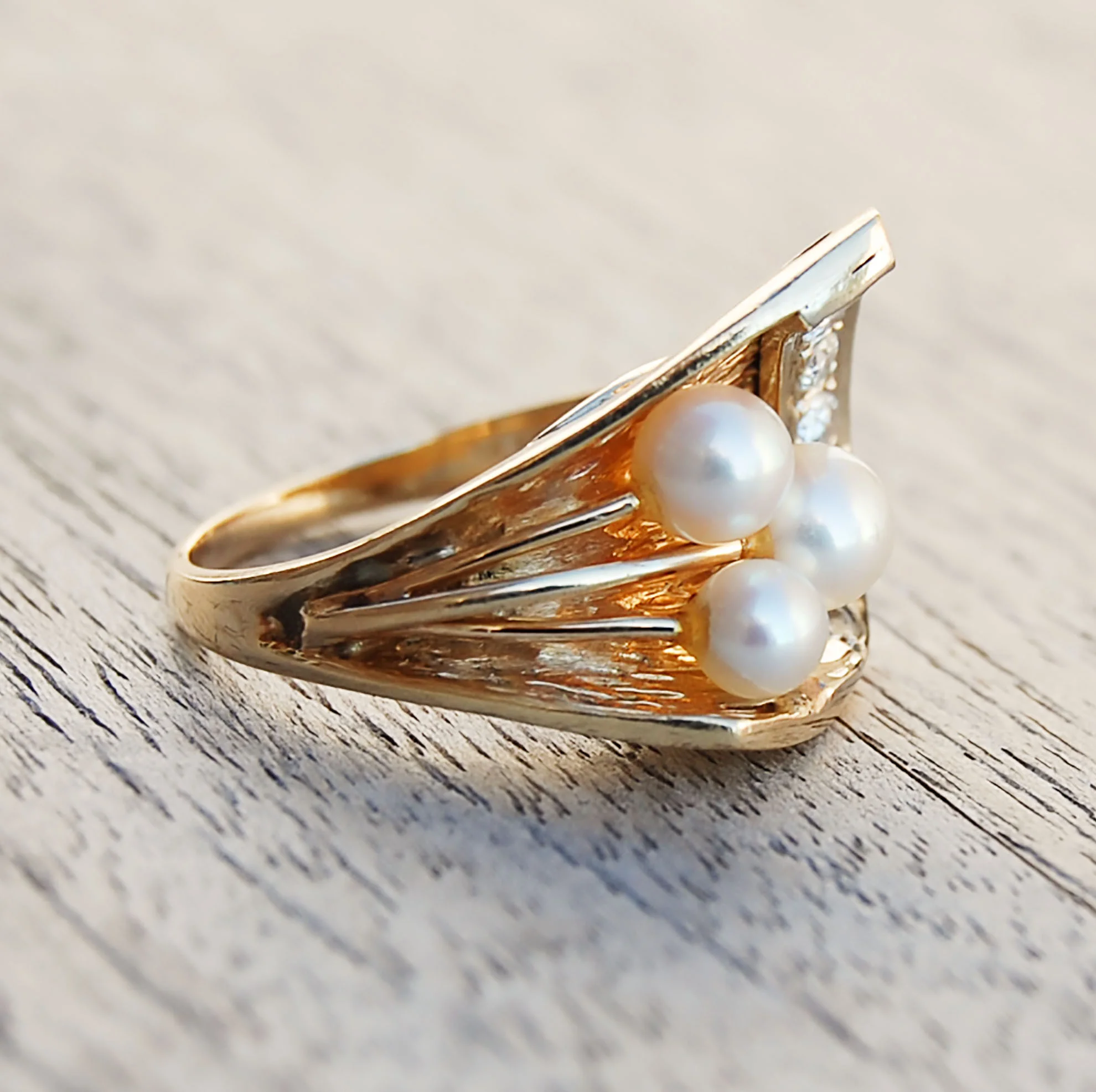 Vintage Jewelry, Vintage Rings, Restored Gold and Silver Rings, Vintage Diamonds