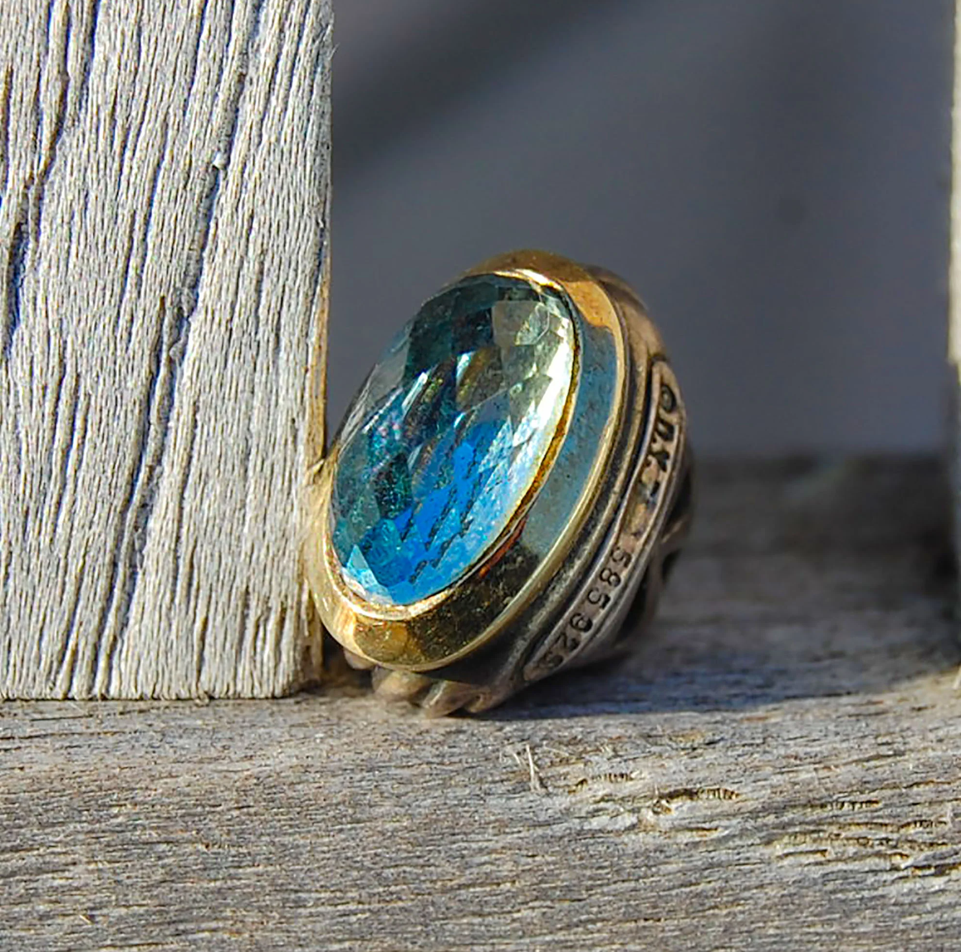 vintage topaz pendant