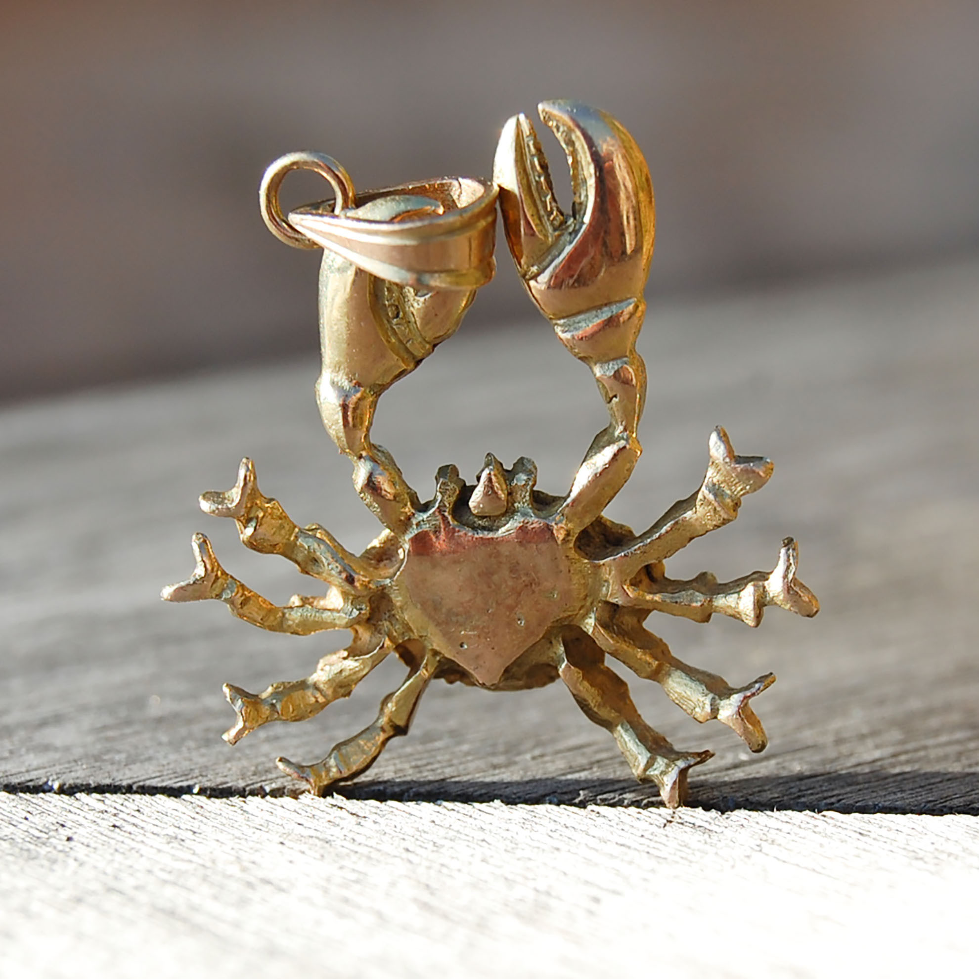 Crab Charm Necklace in 9ct Gold | Gold Boutique