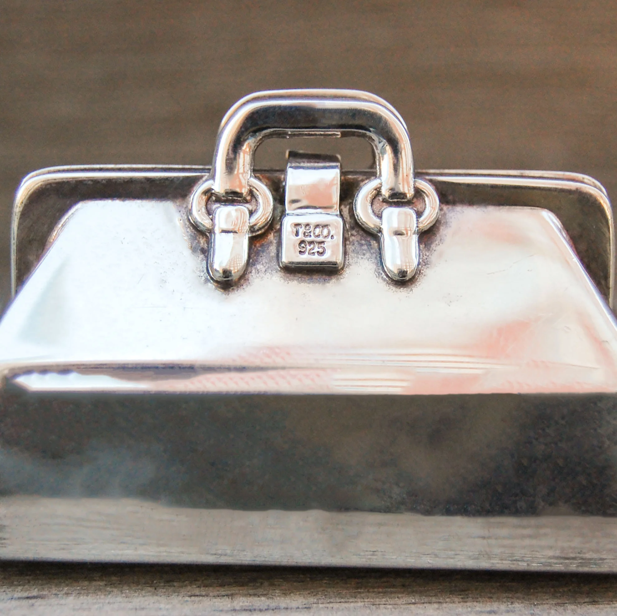Vintage Tiffany Silver Purse Pill Box — Lifestyle with Lynn