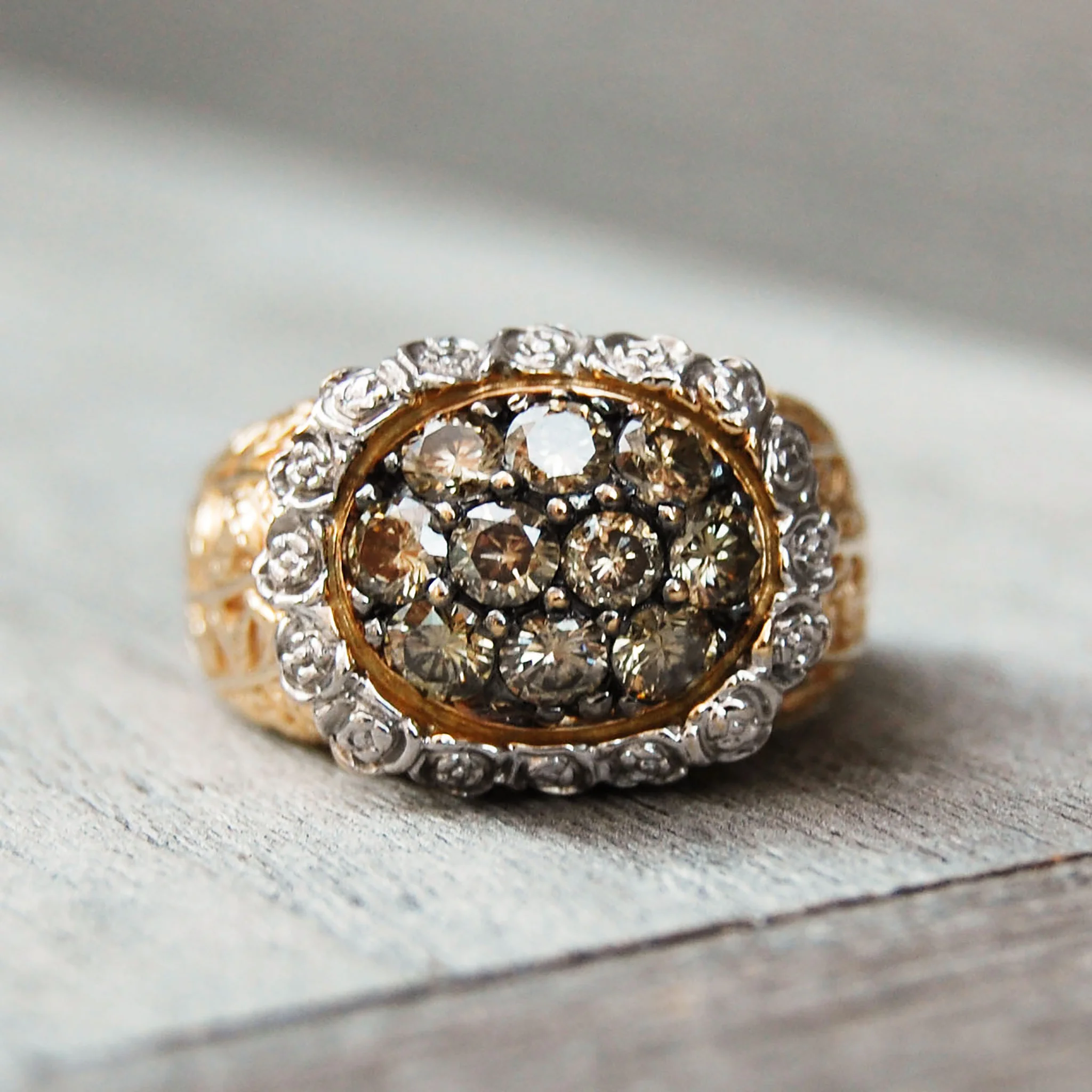 Vintage Jewelry, Vintage Rings, Restored Gold and Silver Rings, Vintage Diamonds