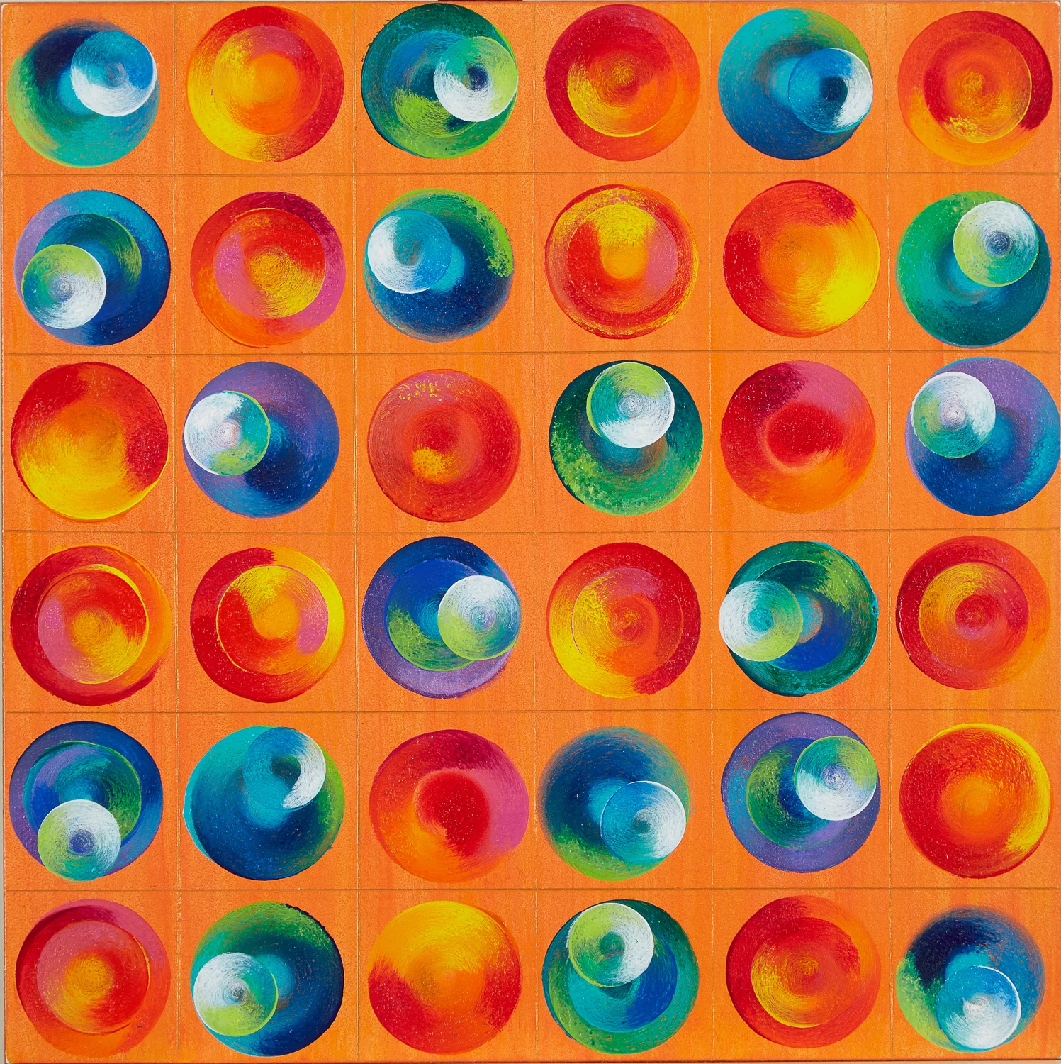 Untitled 58A Orange Circles